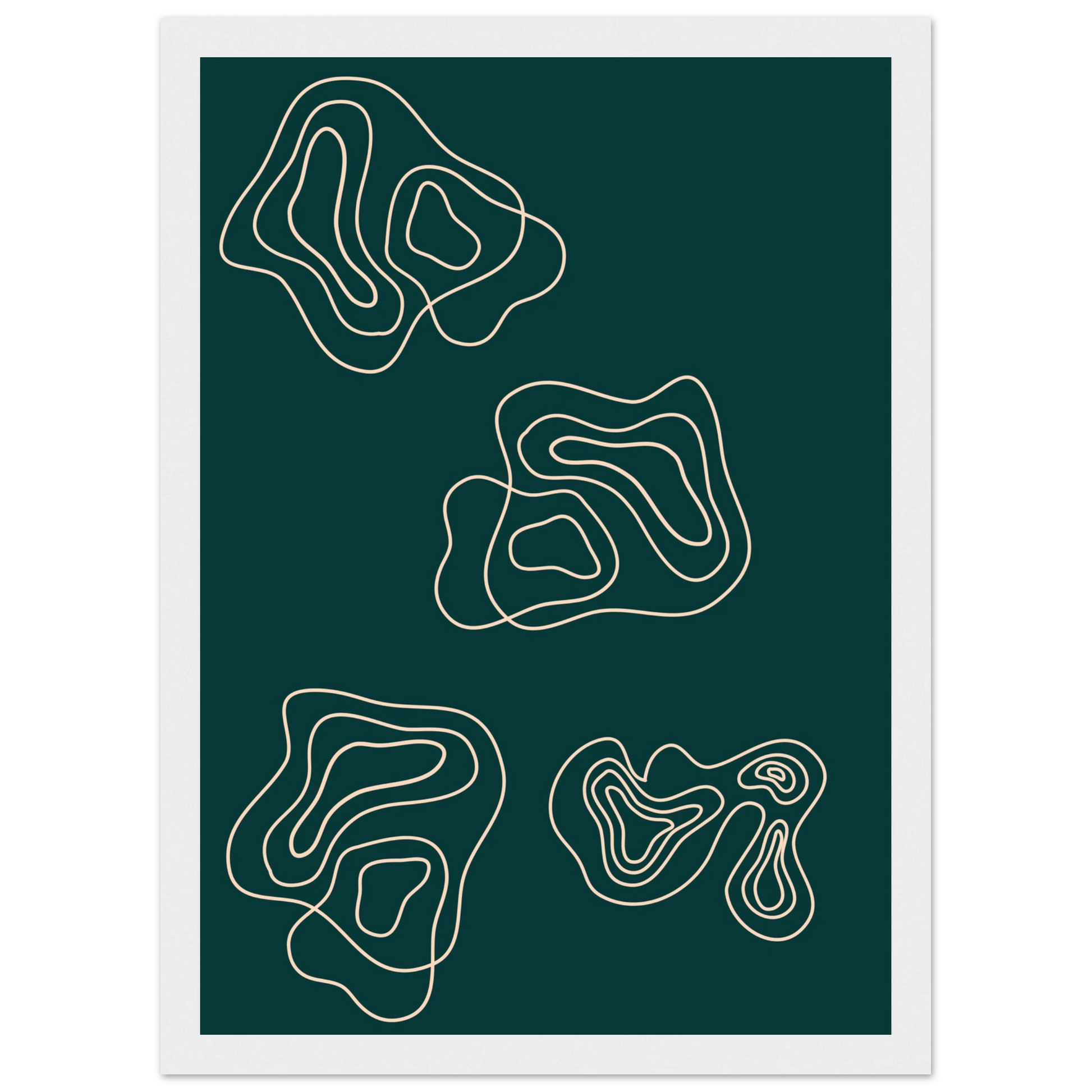 Telling art print in a Wood frame size A2 (42 x 59.4  cm) affordable wall art by Art Aunty NZ