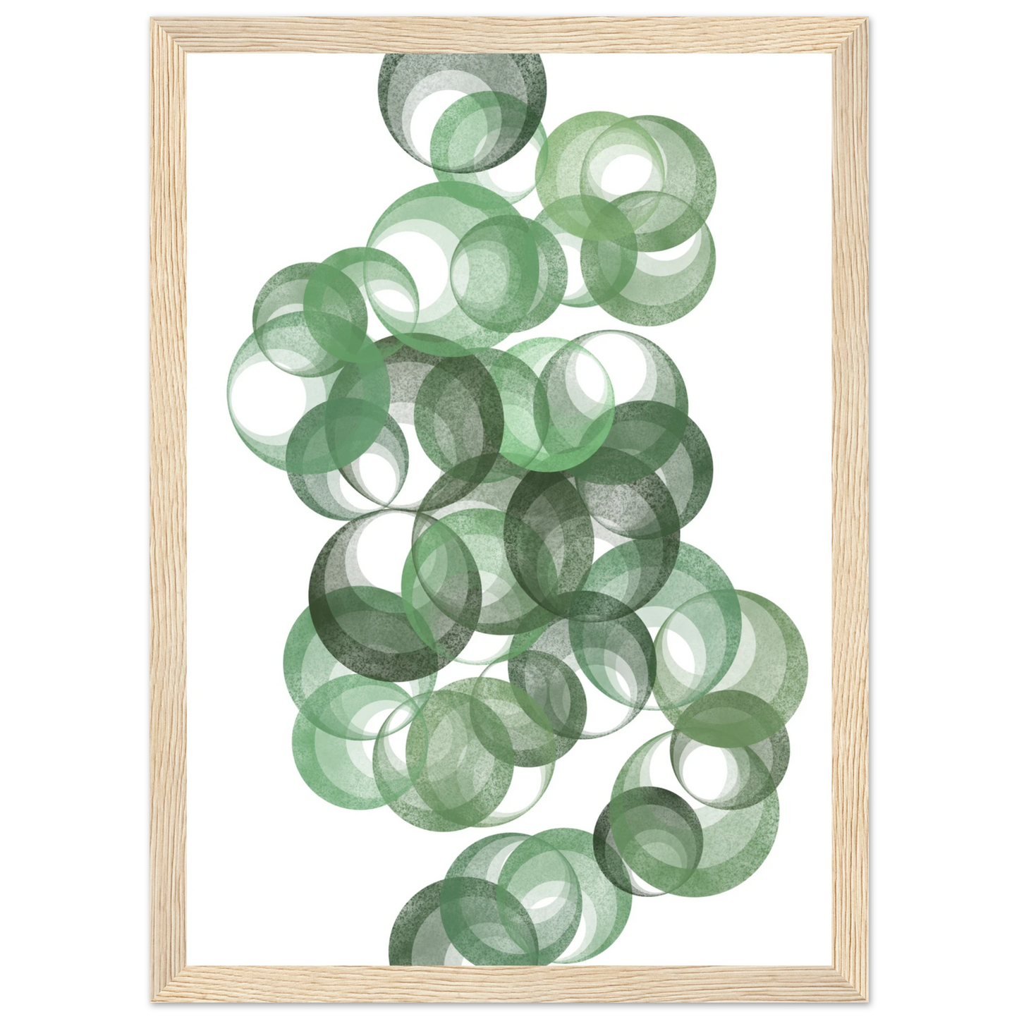 Grass roots art print in a White frame size A1 (59.4 x 84.1  cm) affordable wall art by Art Aunty NZ