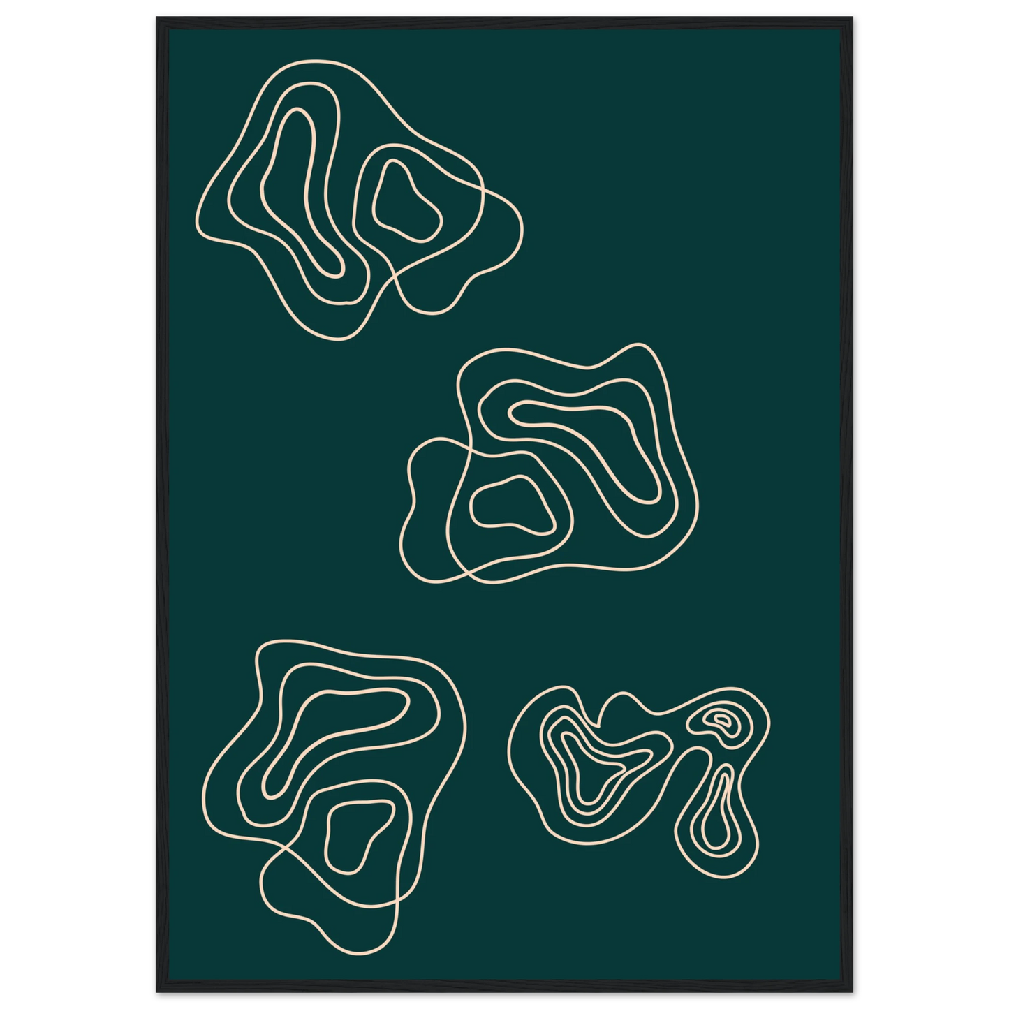 Telling art print in a White frame size A2 (42 x 59.4  cm) affordable wall art by Art Aunty NZ