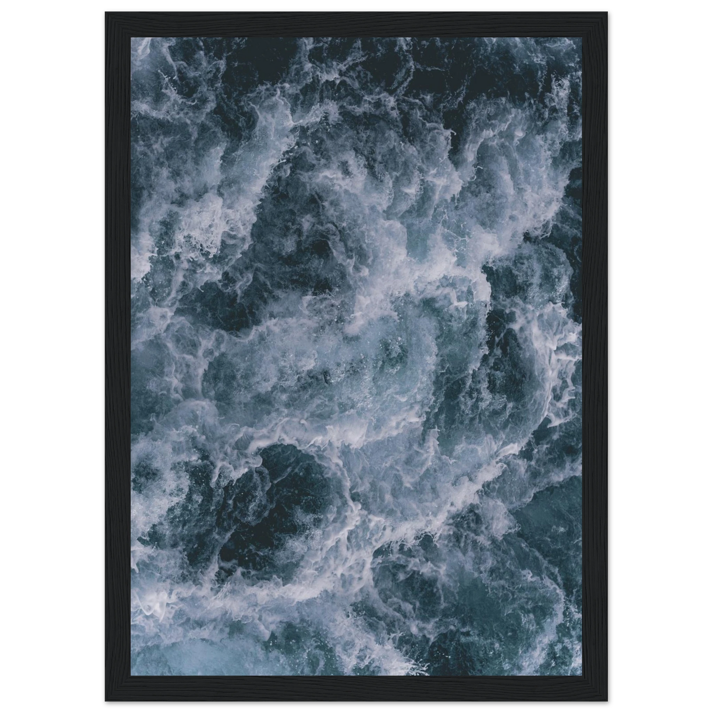 Churn art print in a Wood frame size A2 (42 x 59.4  cm) affordable wall art by Art Aunty NZ