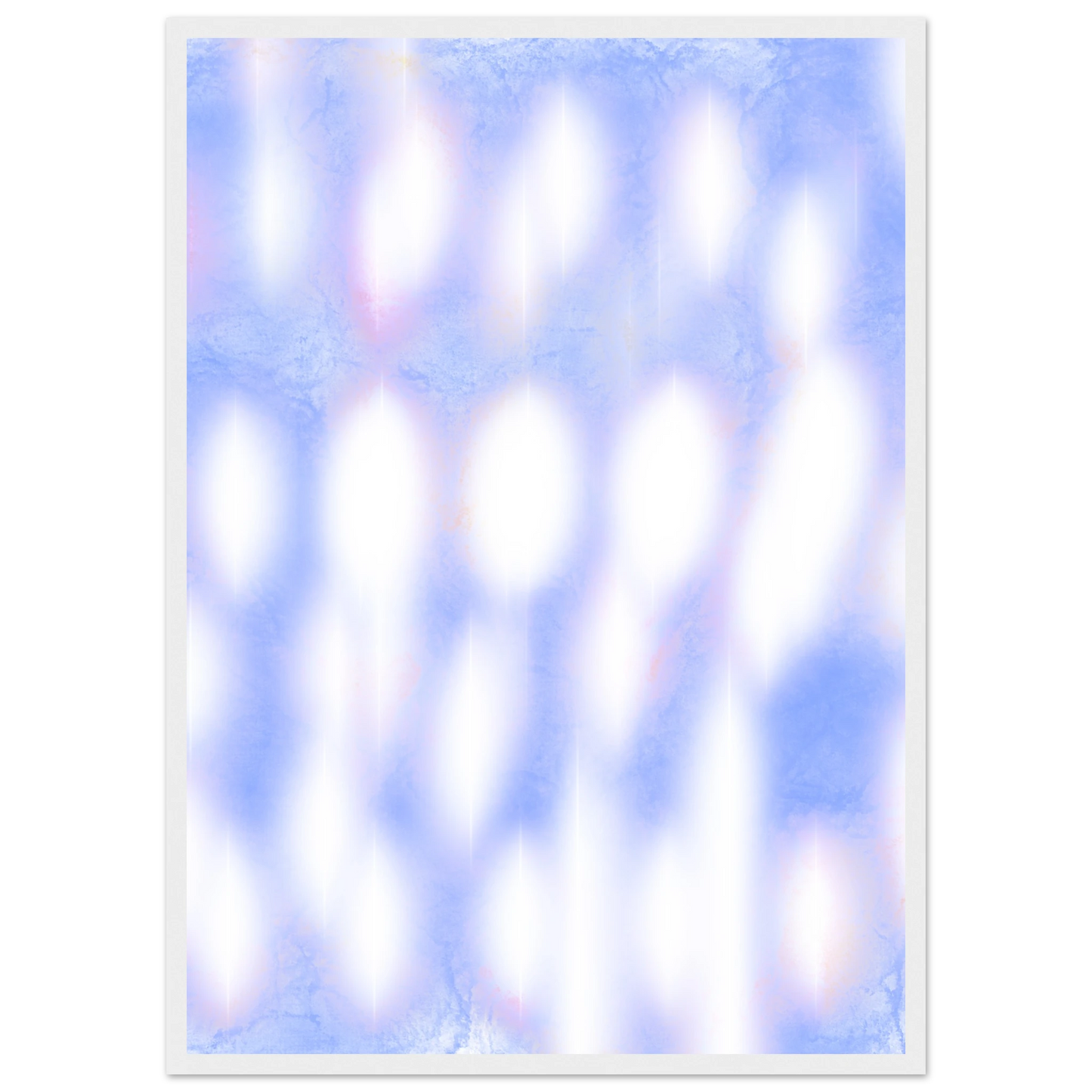 Azure 1 art print in a Wood frame size A1 (59.4 x 84.1  cm) affordable wall art by Art Aunty NZ