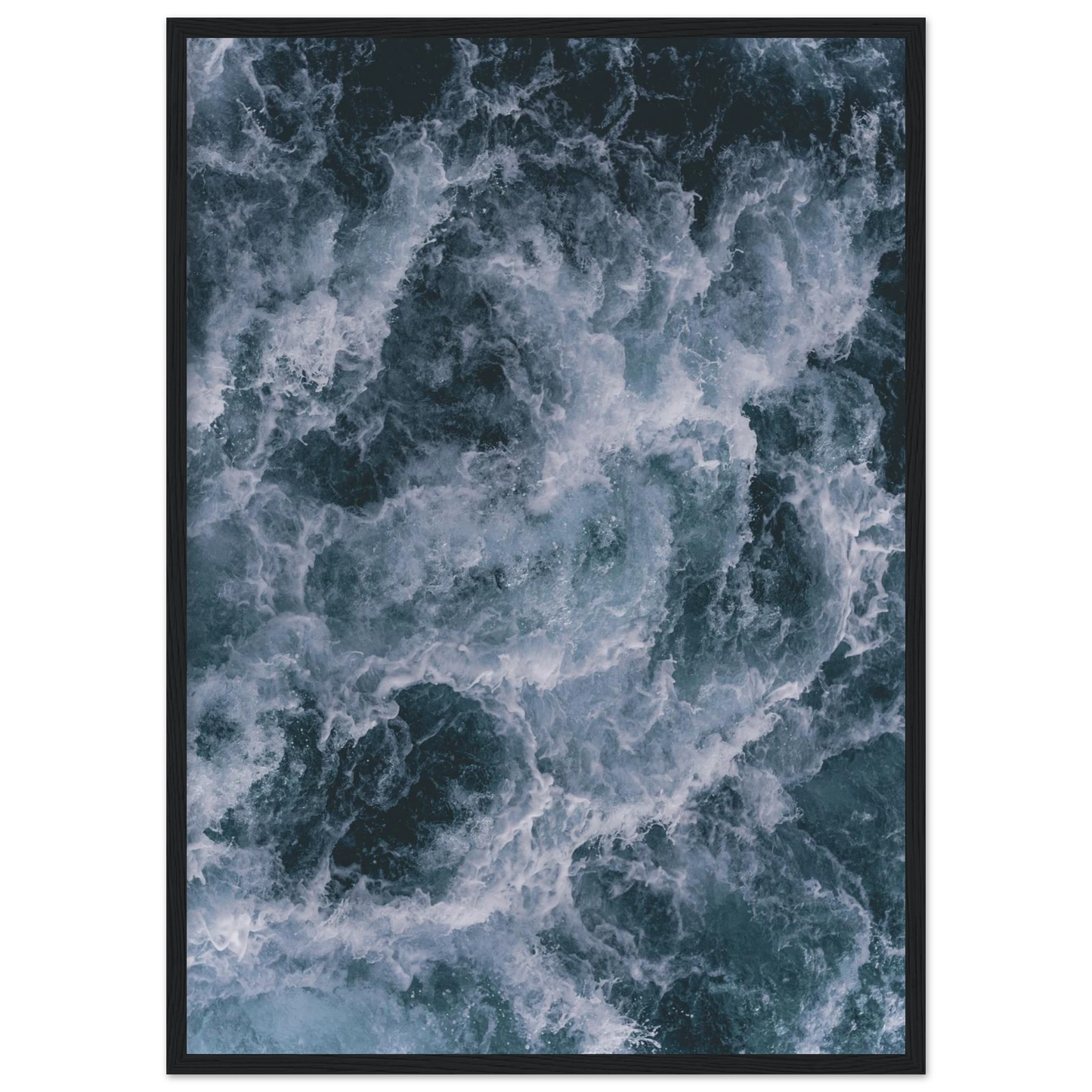 Churn art print in a Black frame size A1 (59.4 x 84.1  cm) affordable wall art by Art Aunty NZ