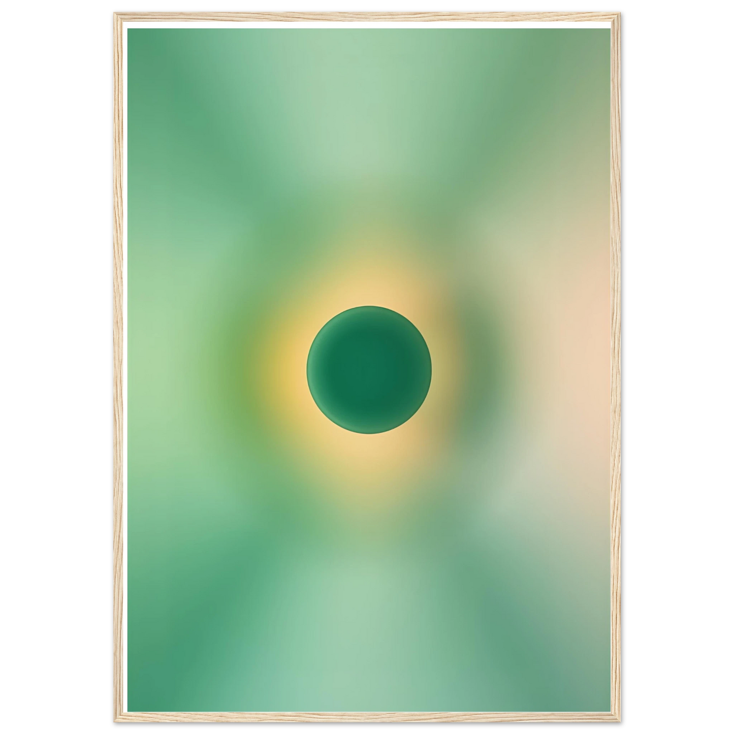 Earth art print in a Black frame size A1 (59.4 x 84.1  cm) affordable wall art by Art Aunty NZ