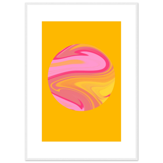 Name art print in a White frame size 21x29.7 cm / 8x12" affordable wall art by Art Aunty NZ