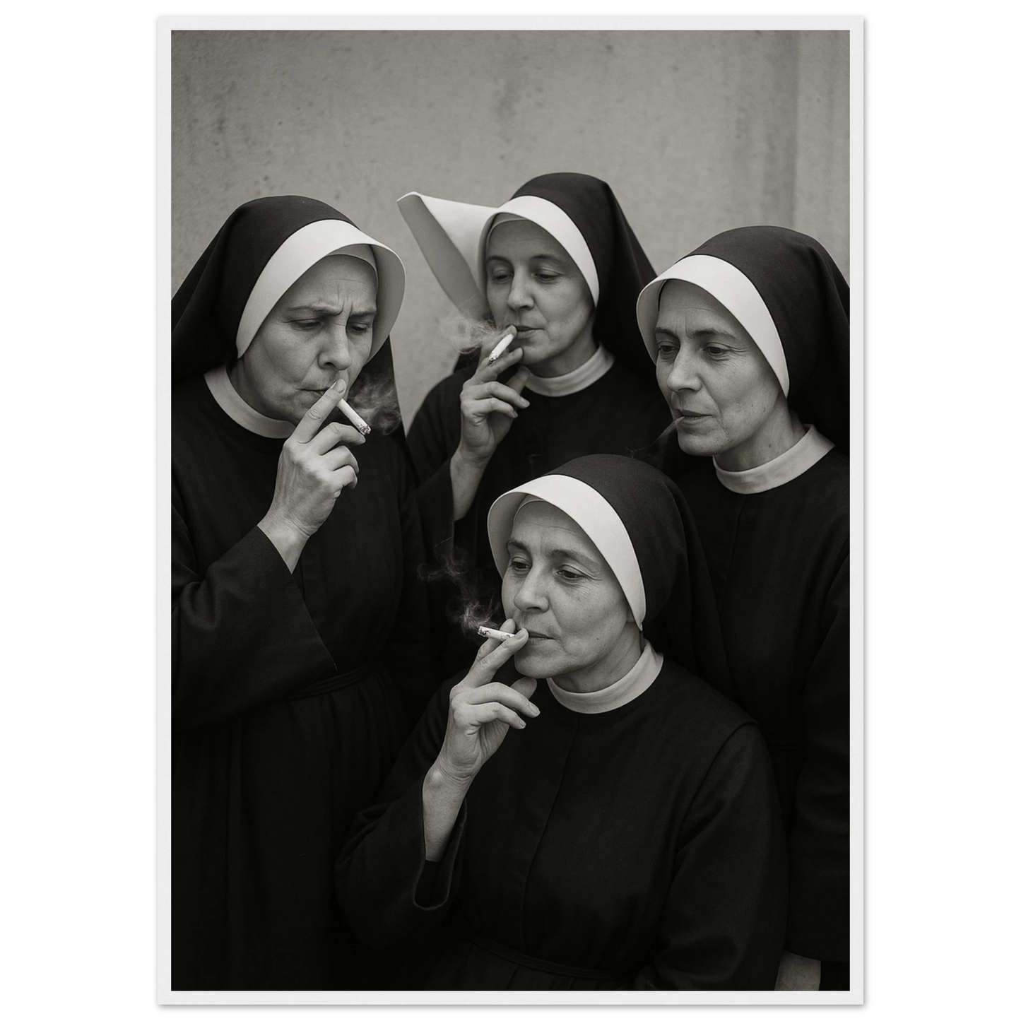 Amen 1 art print in a White frame size 21x29.7 cm / 8x12" affordable wall art by Art Aunty NZ