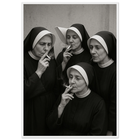 Amen 1 art print in a White frame size 21x29.7 cm / 8x12" affordable wall art by Art Aunty NZ