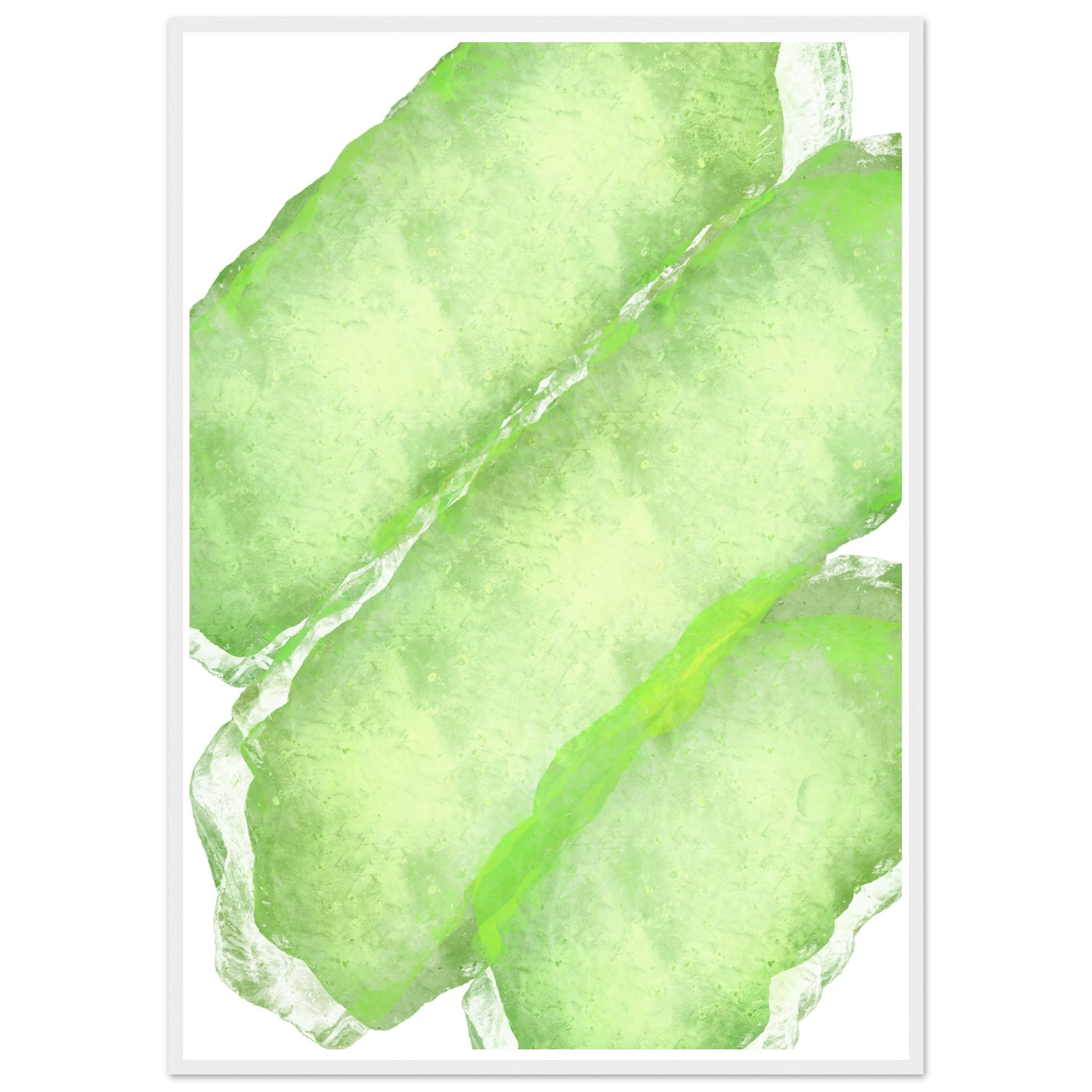 Extasy art print in a White frame size 21x29.7 cm / 8x12" affordable wall art by Art Aunty NZ