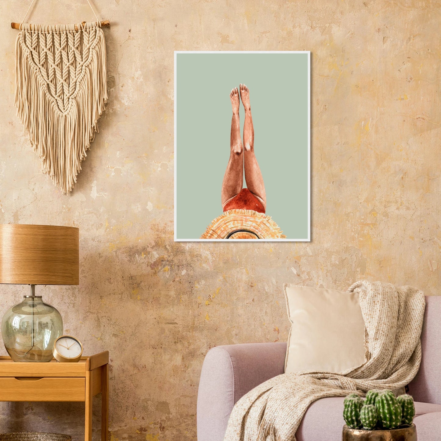 Beach daze 1 art print in a  size  affordable wall art by Art Aunty NZ