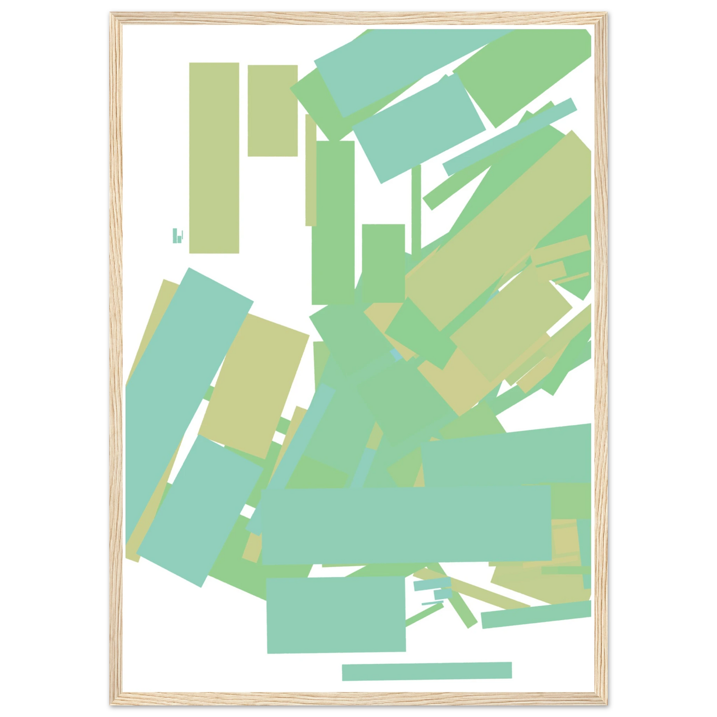 Brace art print in a White frame size A1 (59.4 x 84.1  cm) affordable wall art by Art Aunty NZ