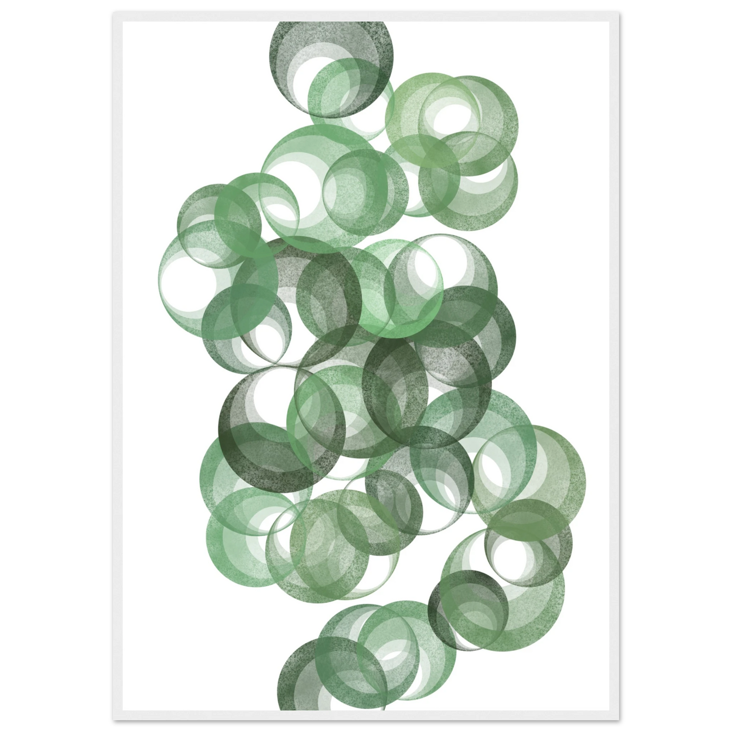 Grass roots art print in a White frame size 21x29.7 cm / 8x12" affordable wall art by Art Aunty NZ