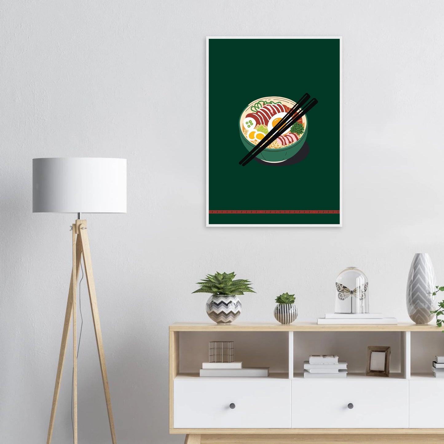 Flavorful ramen bowl wall art print by anya trut customize your size frame art print in a  size  affordable wall art by Art Aunty NZ