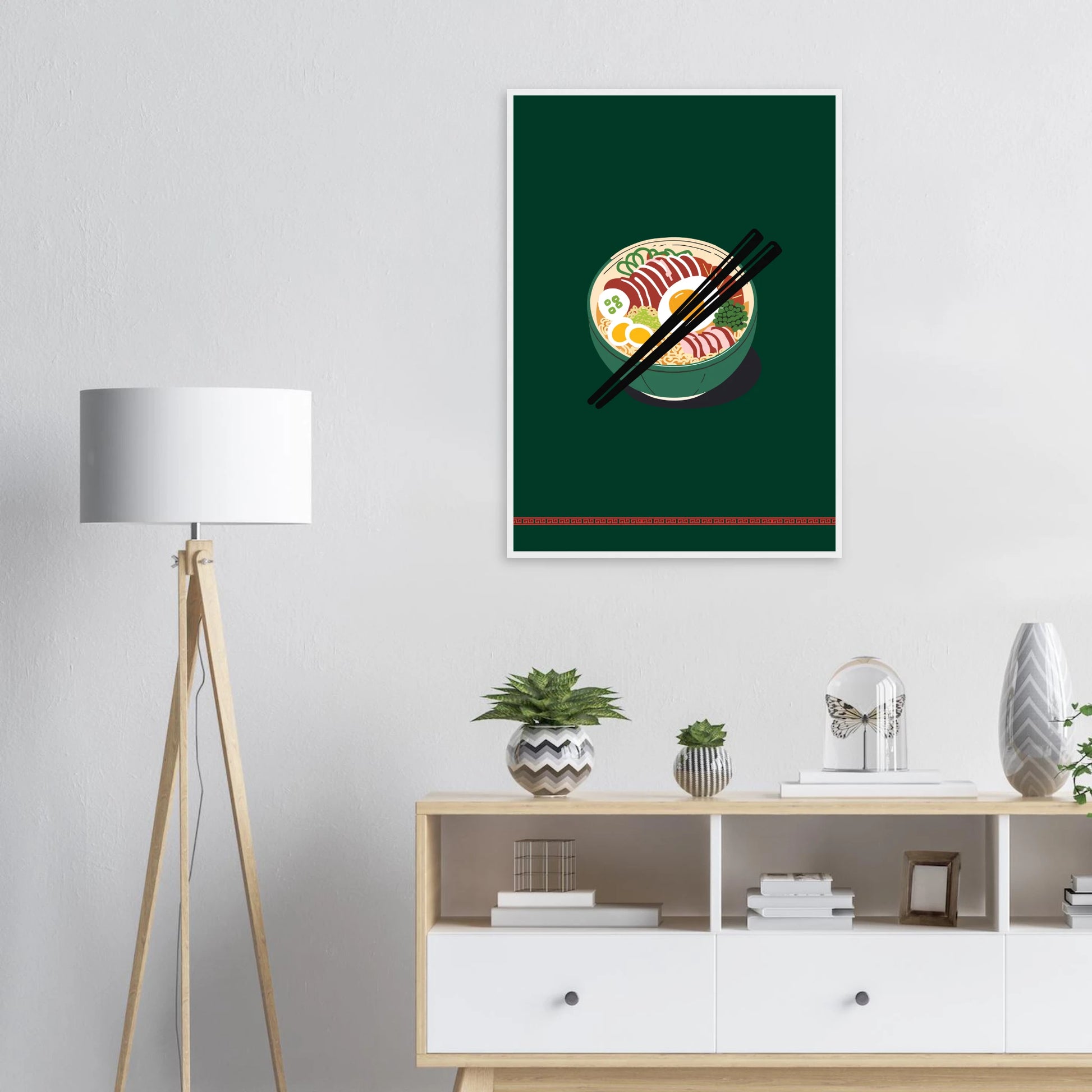 Flavorful ramen bowl wall art print by anya trut customize your size frame art print in a  size  affordable wall art by Art Aunty NZ