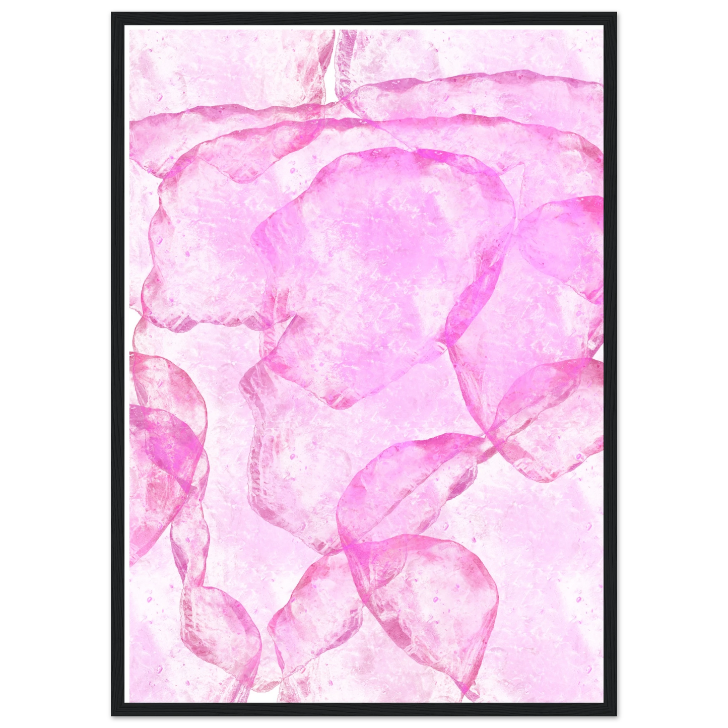 Blur art print in a Black frame size A2 (42 x 59.4  cm) affordable wall art by Art Aunty NZ