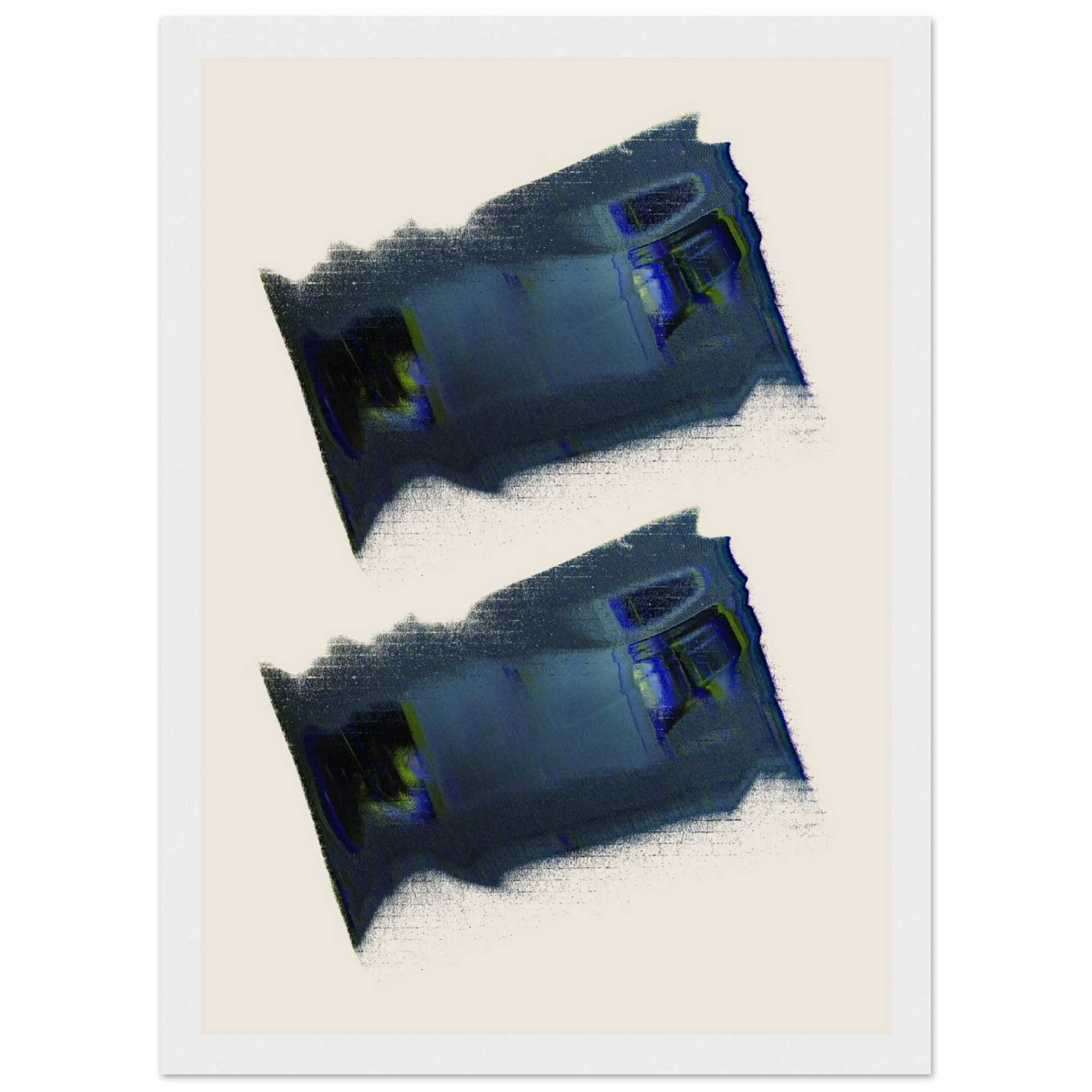 Closer look art print in a White frame size A1 (59.4 x 84.1  cm) affordable wall art by Art Aunty NZ