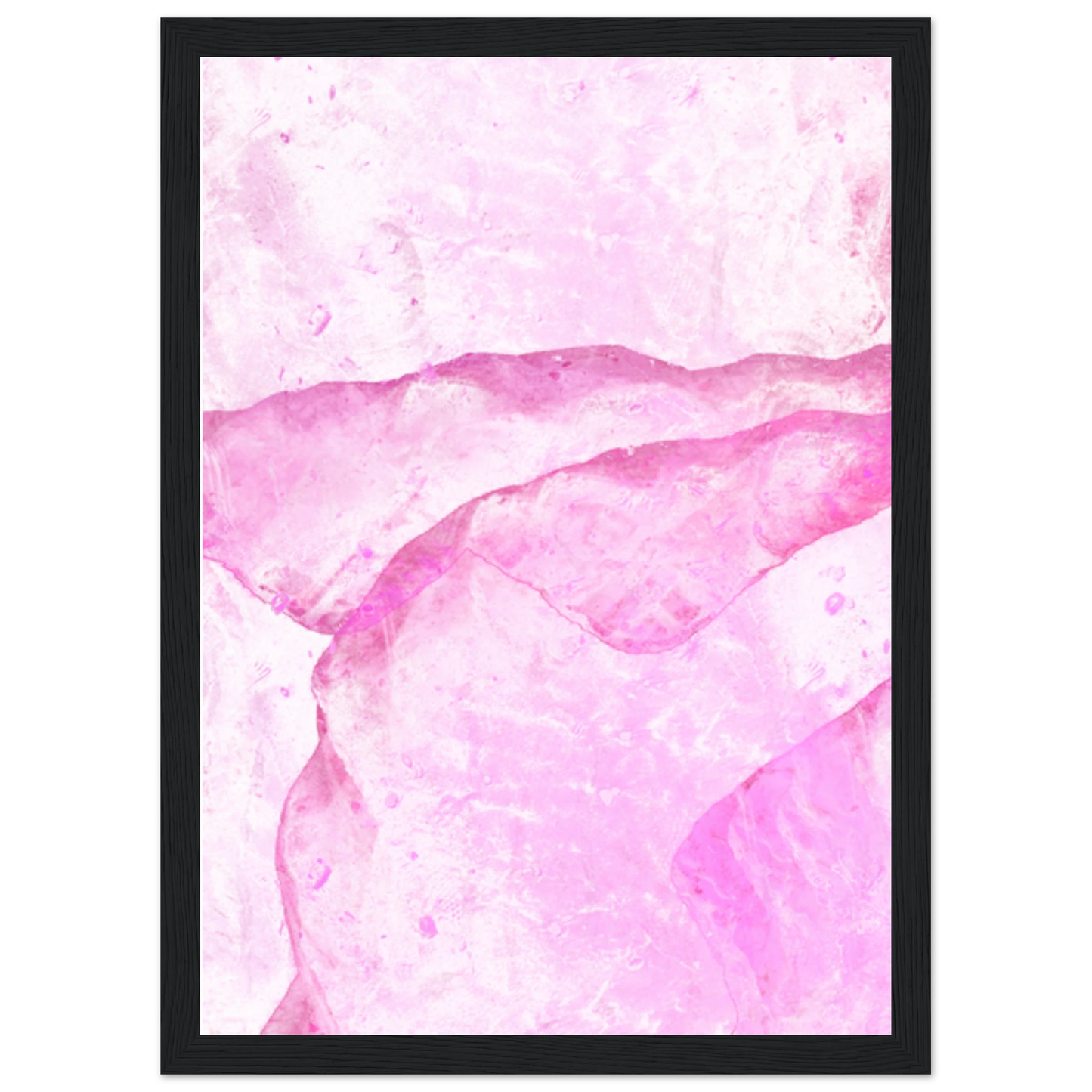 Blur art print in a Wood frame size A2 (42 x 59.4  cm) affordable wall art by Art Aunty NZ