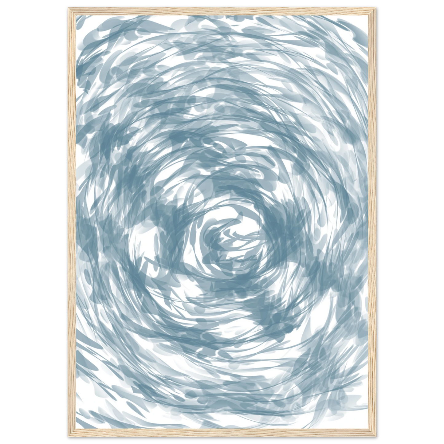 The mind art print in a Wood frame size A2 (42 x 59.4  cm) affordable wall art by Art Aunty NZ