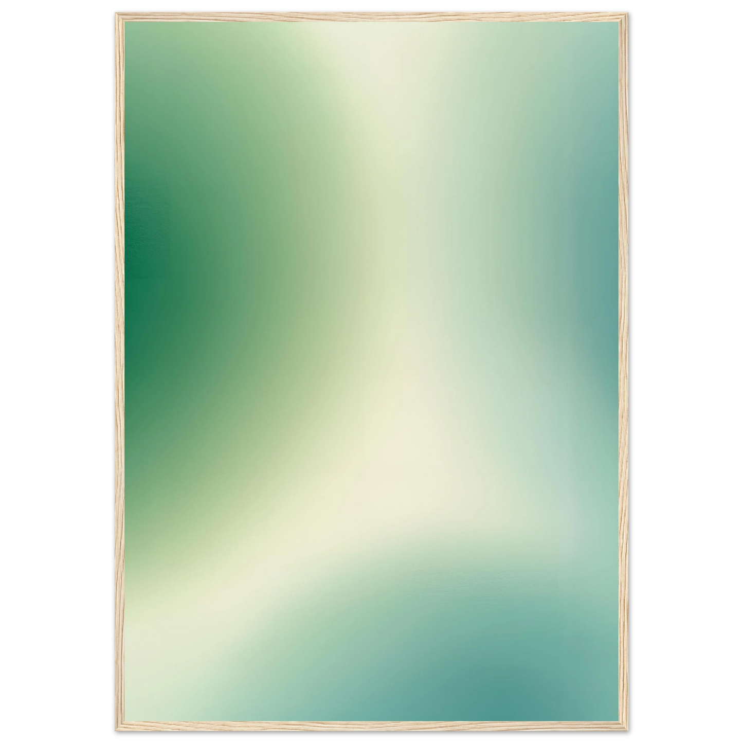 Abstract emerald dream framed art print by anya trut choose your size frame art print in a Wood frame size A1 (59.4 x 84.1  cm) affordable wall art by Art Aunty NZ