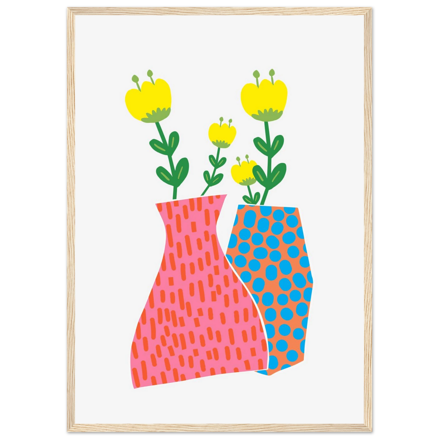 Maria art print in a Wood frame size A2 (42 x 59.4  cm) affordable wall art by Art Aunty NZ