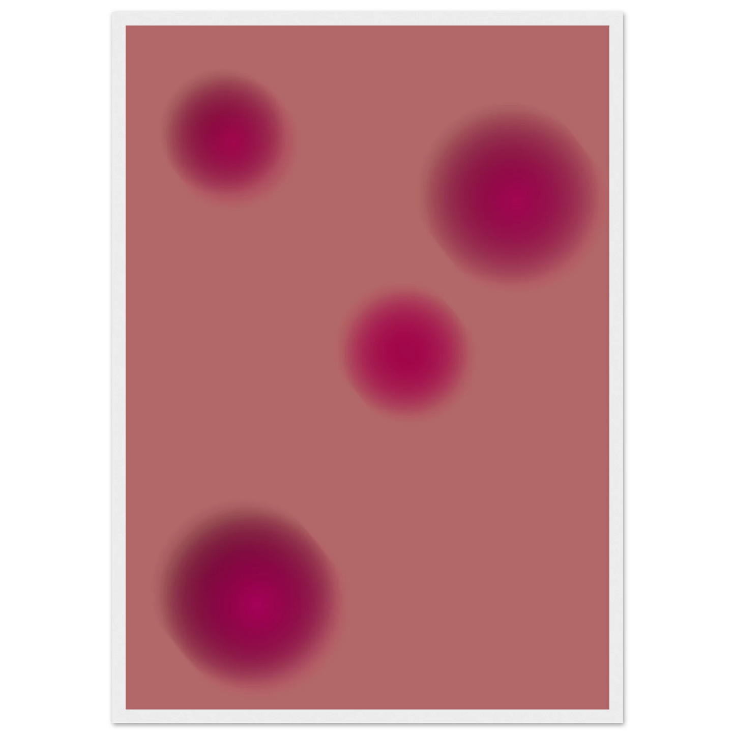 Good vibrations art print in a White frame size A2 (42 x 59.4  cm) affordable wall art by Art Aunty NZ