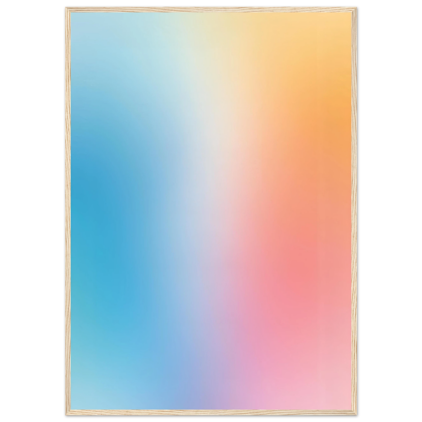 Rise art print in a Black frame size A1 (59.4 x 84.1  cm) affordable wall art by Art Aunty NZ