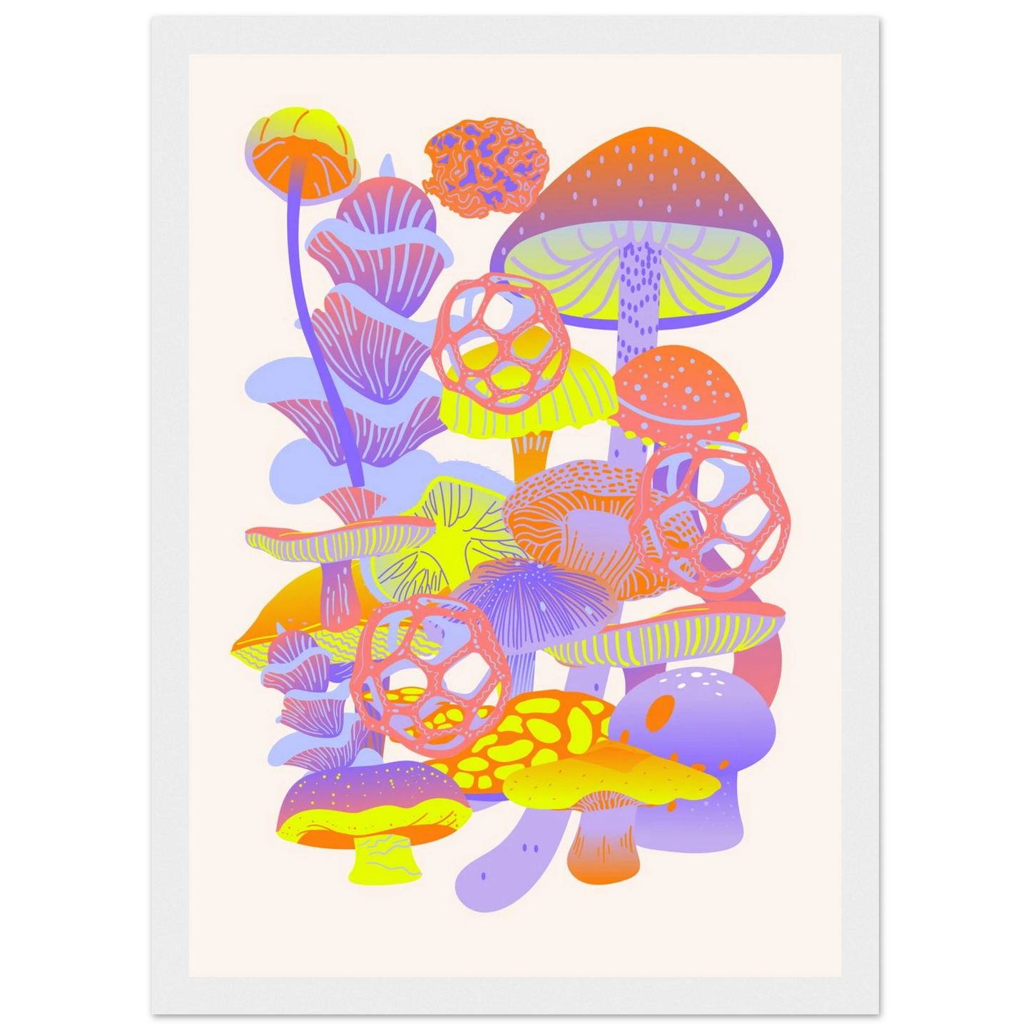 Alice art print in a Wood frame size 21x29.7 cm / 8x12" affordable wall art by Art Aunty NZ