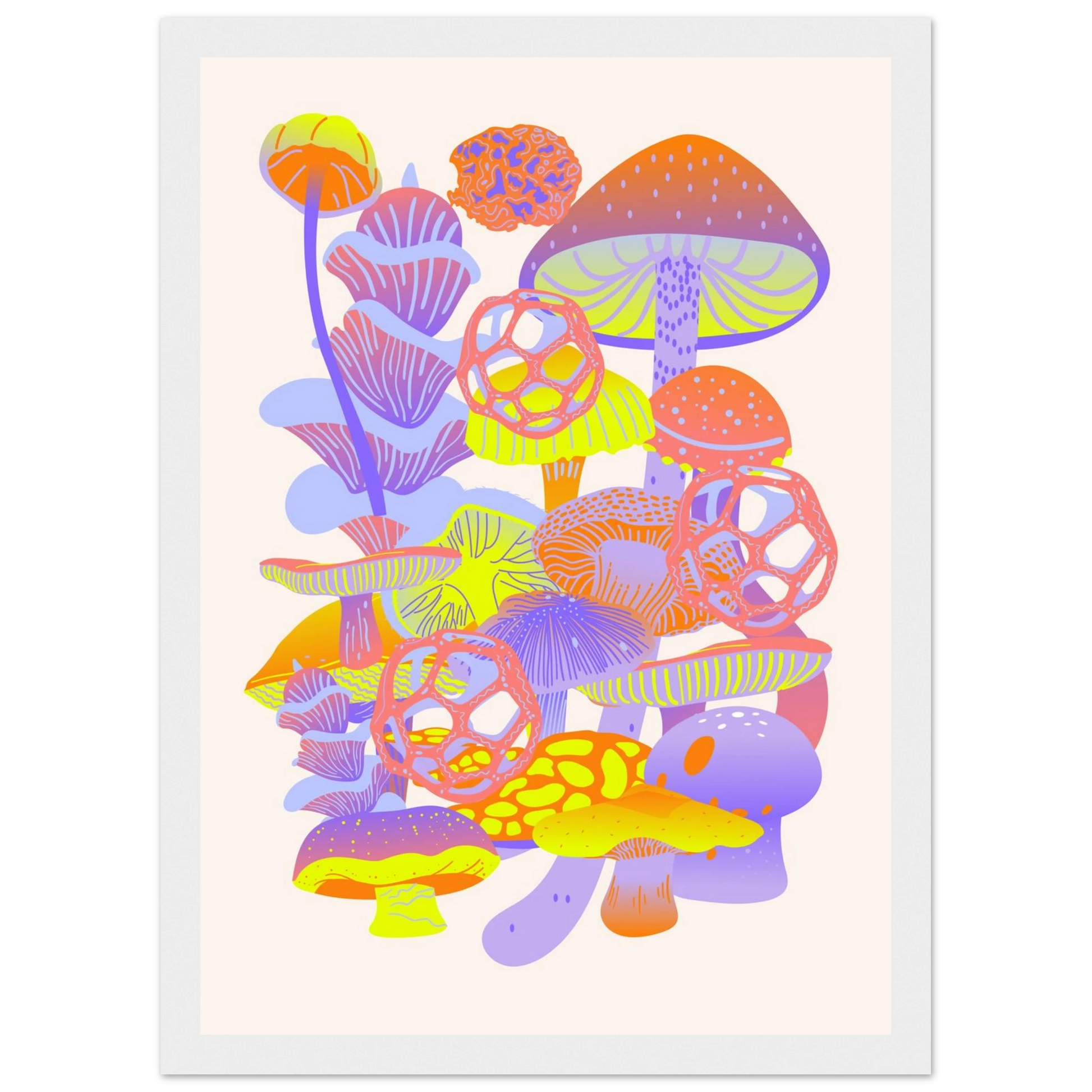 Alice art print in a Wood frame size 21x29.7 cm / 8x12" affordable wall art by Art Aunty NZ