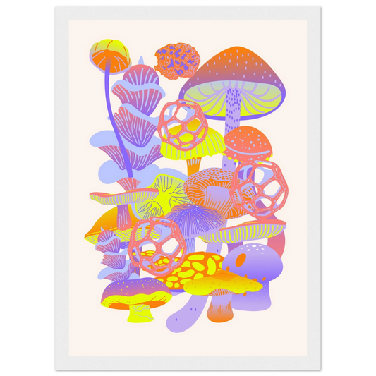 Alice art print in a Wood frame size 21x29.7 cm / 8x12" affordable wall art by Art Aunty NZ