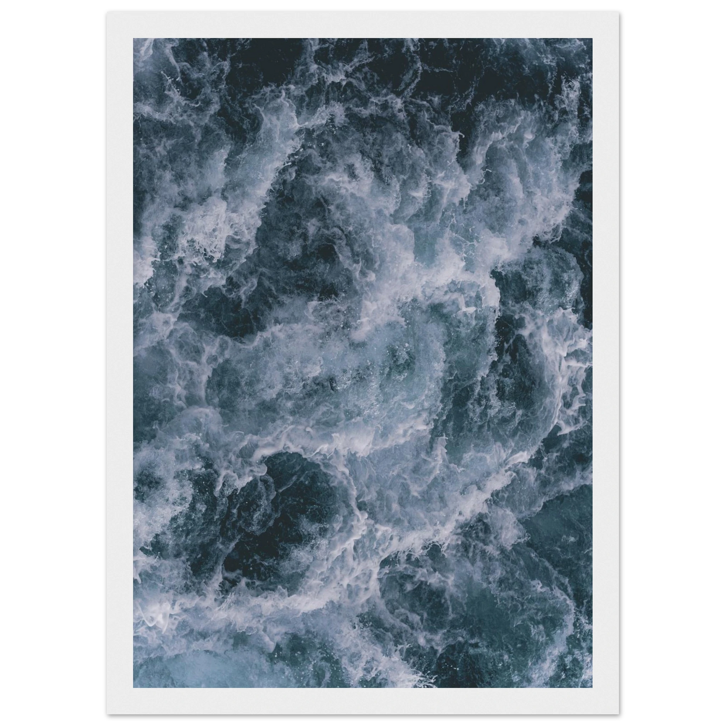 Churn art print in a Black frame size A2 (42 x 59.4  cm) affordable wall art by Art Aunty NZ