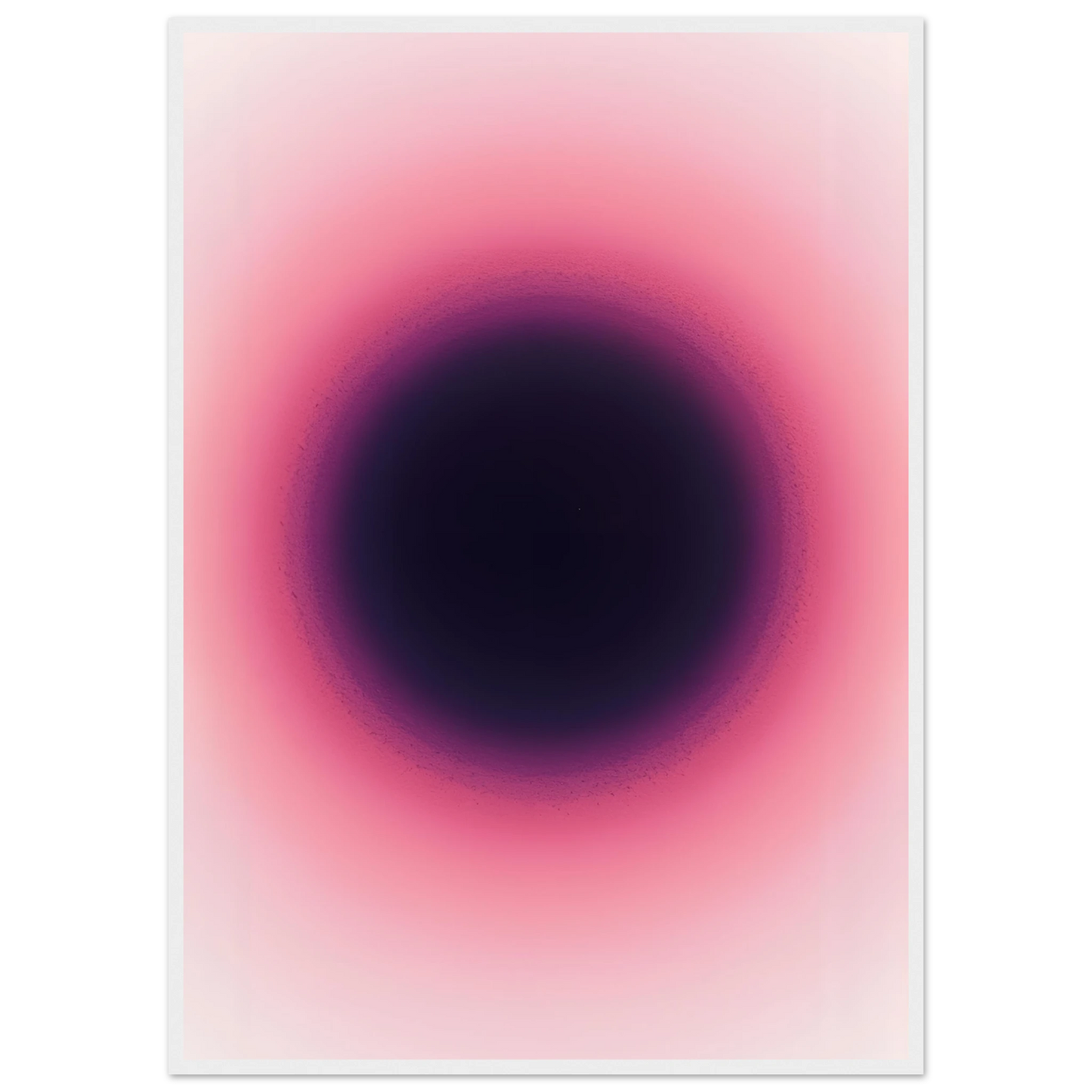 Abstract pink purple gradient art print by anya trut modern wall decor in various sizes frames art print in a White frame size 21x29.7 cm / 8x12" affordable wall art by Art Aunty NZ