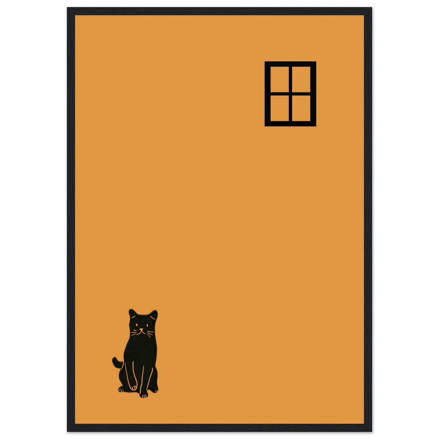 Window dream art print in a White frame size A2 (42 x 59.4  cm) affordable wall art by Art Aunty NZ