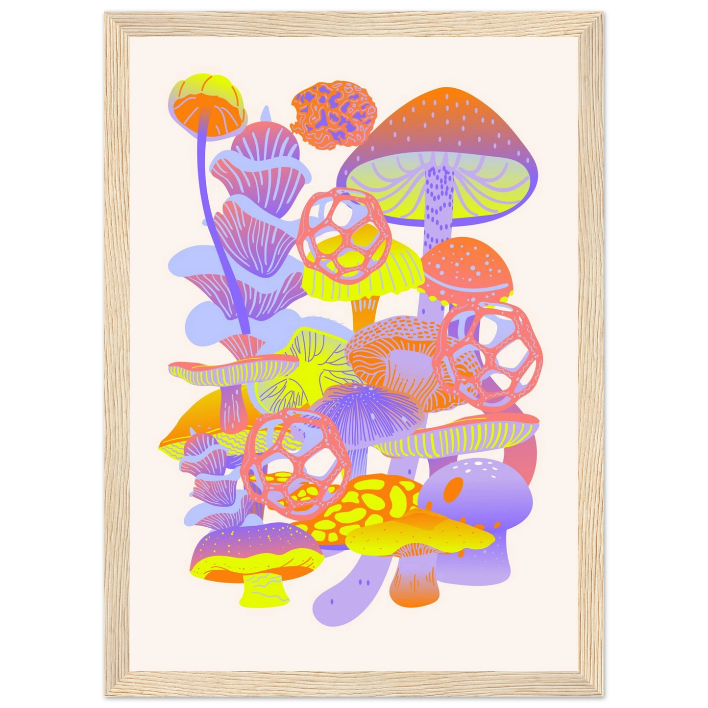 Alice art print in a Black frame size 21x29.7 cm / 8x12" affordable wall art by Art Aunty NZ