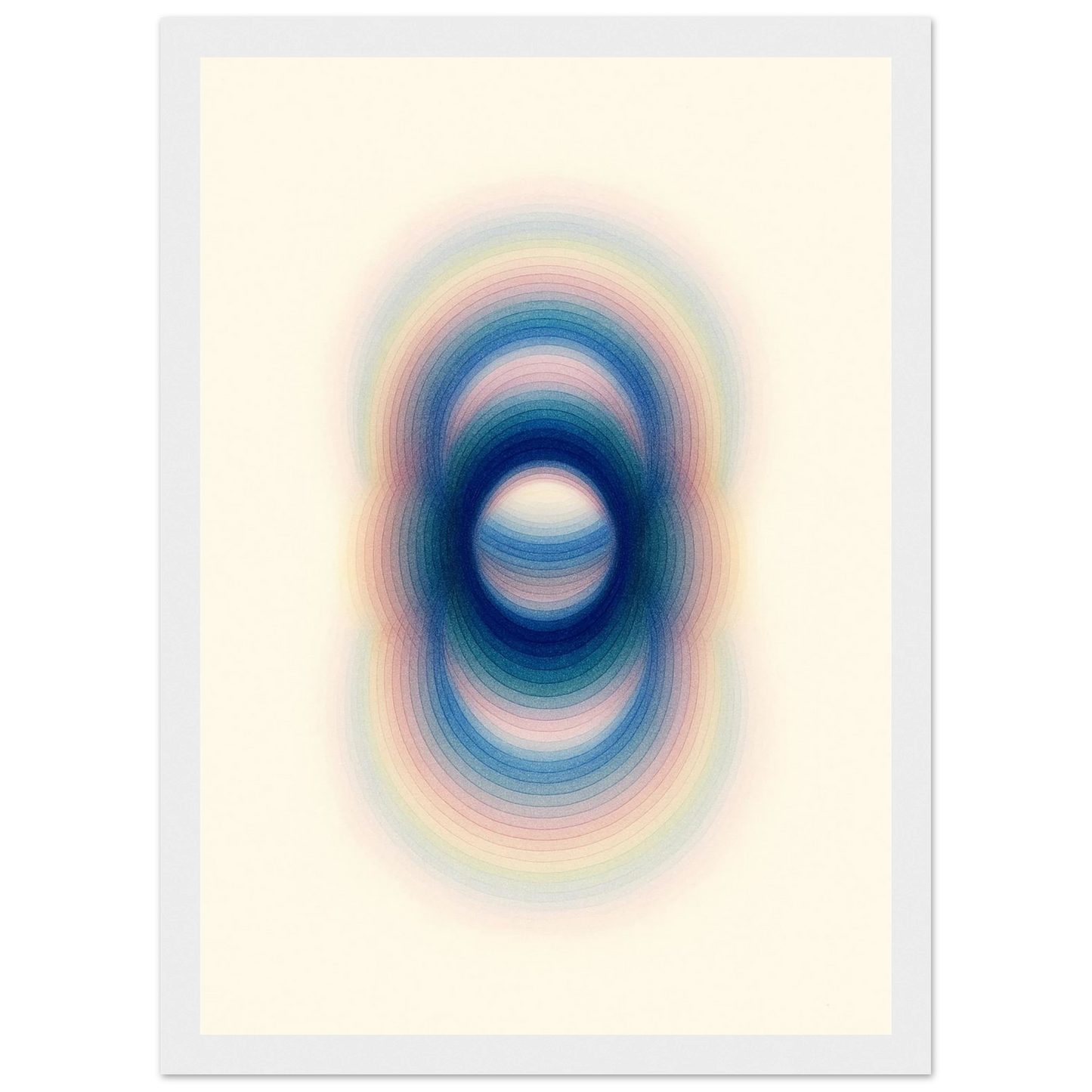 Trance art print in a Black frame size A2 (42 x 59.4  cm) affordable wall art by Art Aunty NZ