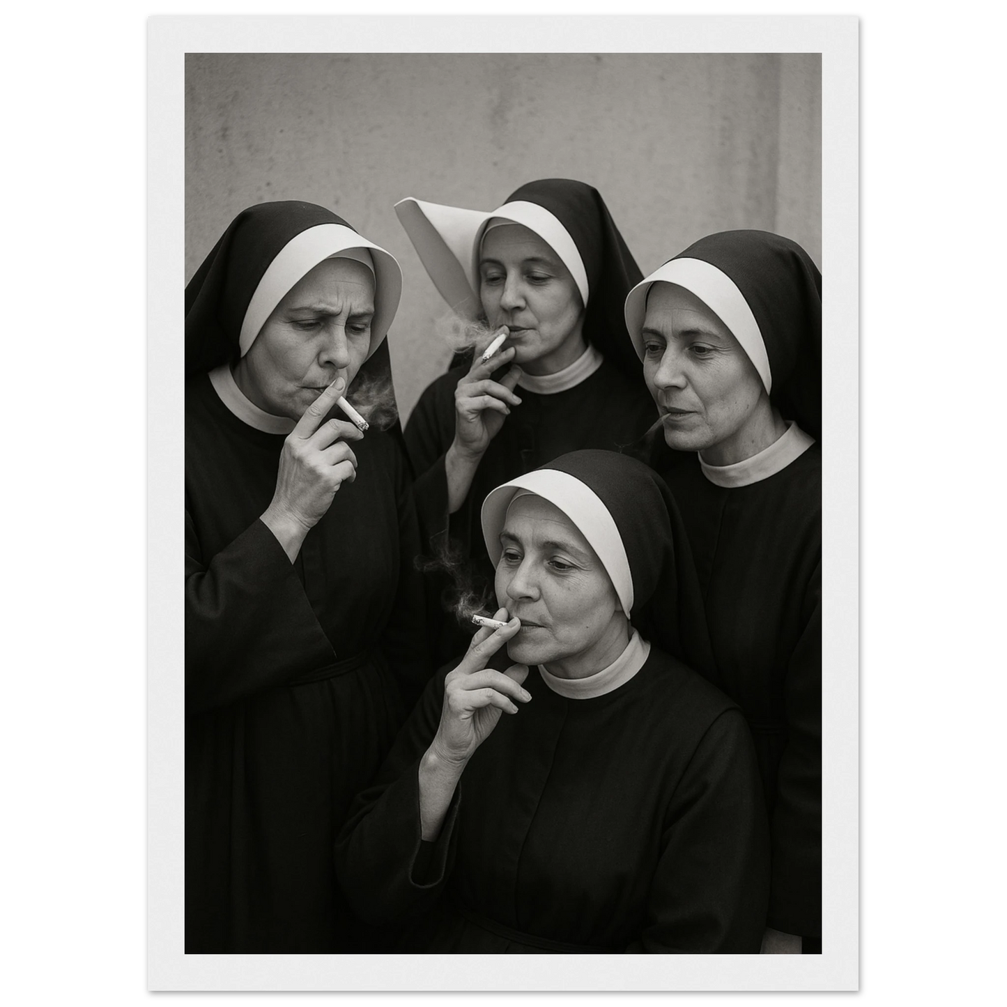 Amen 1 art print in a Black frame size A2 (42 x 59.4  cm) affordable wall art by Art Aunty NZ