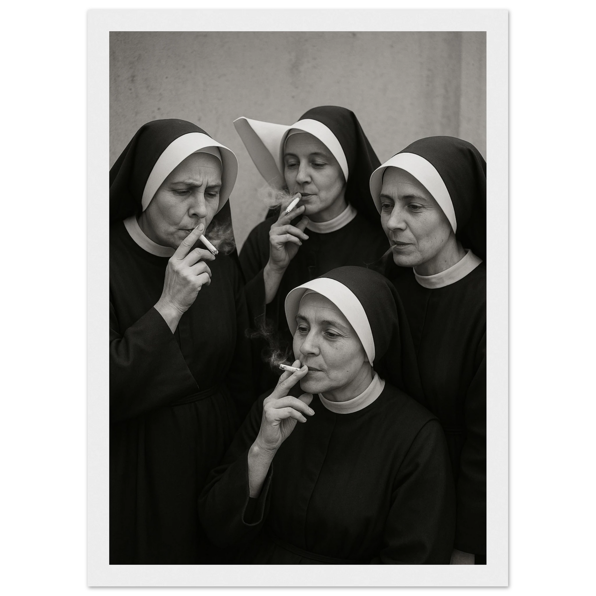 Amen 1 art print in a Black frame size A2 (42 x 59.4  cm) affordable wall art by Art Aunty NZ