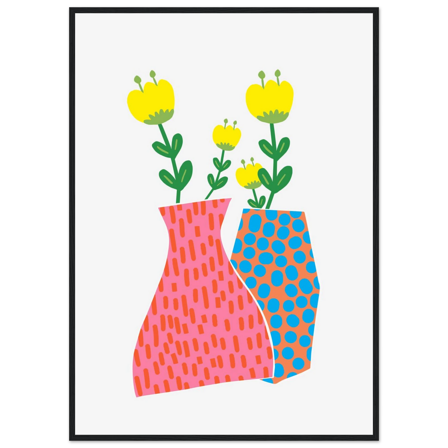 Maria art print in a Black frame size 21x29.7 cm / 8x12" affordable wall art by Art Aunty NZ