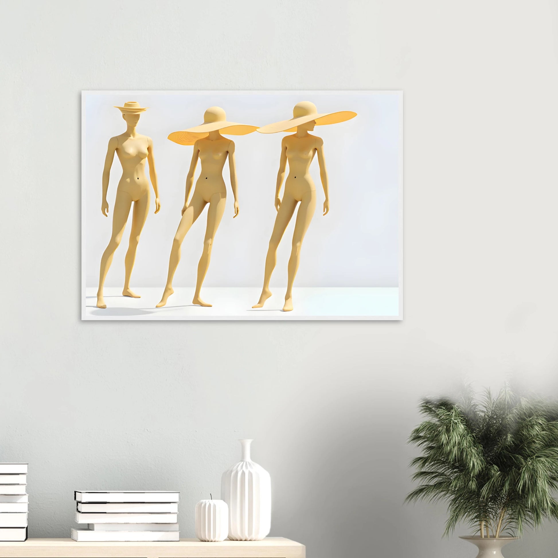 Trio art print in a  size  affordable wall art by Art Aunty NZ