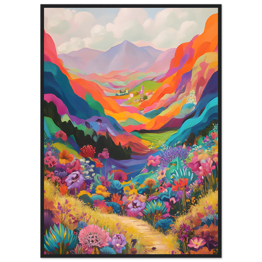 4pm vibrant martini glass art print by anya trut minimalist elegance for modern spaces art print in a Wood frame size 21x29.7 cm / 8x12" affordable wall art by Art Aunty NZ