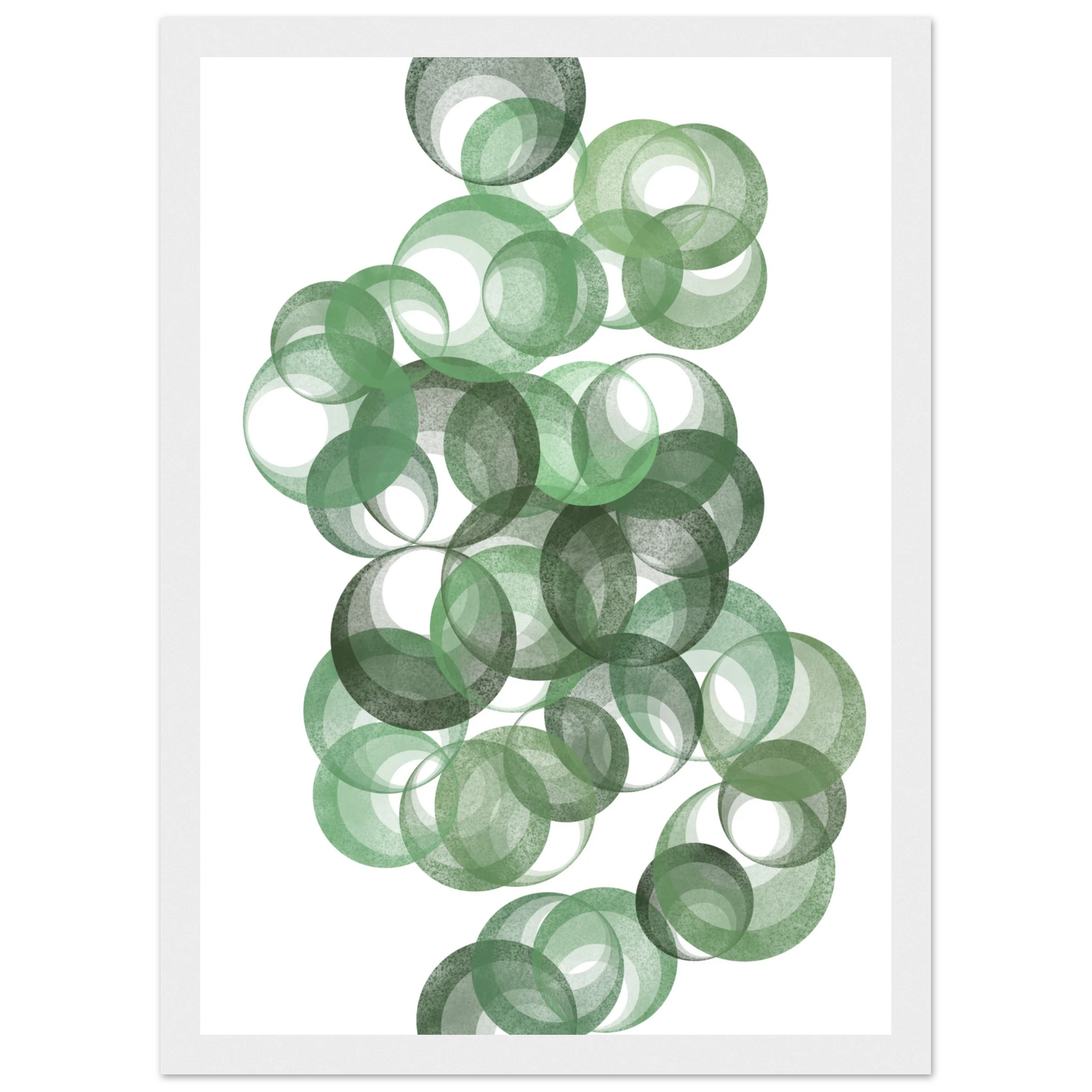 Grass roots art print in a Black frame size A1 (59.4 x 84.1  cm) affordable wall art by Art Aunty NZ