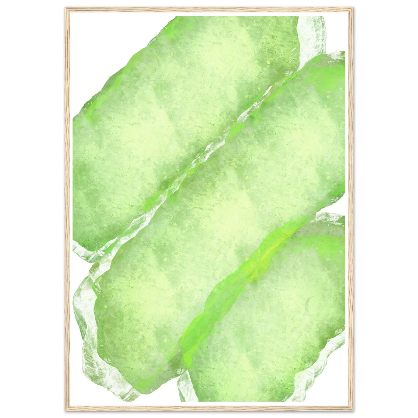 Extasy art print in a Wood frame size 21x29.7 cm / 8x12" affordable wall art by Art Aunty NZ