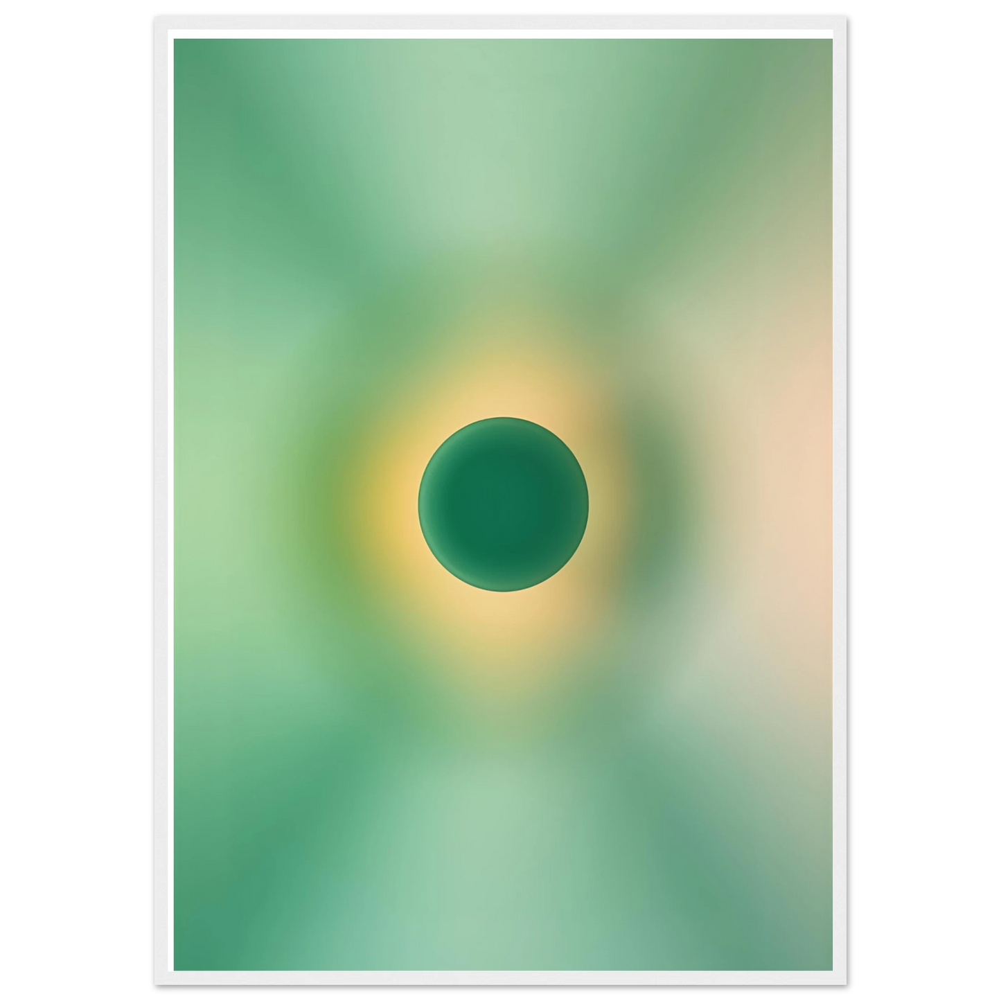 Earth art print in a White frame size 21x29.7 cm / 8x12" affordable wall art by Art Aunty NZ