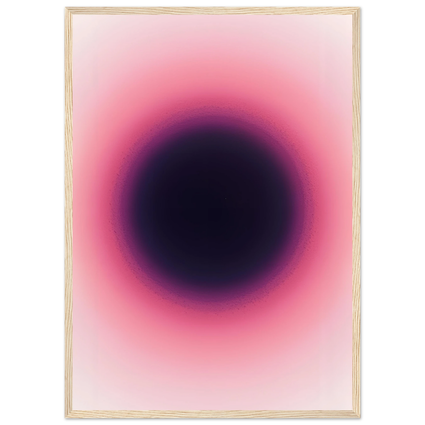Abstract pink purple gradient art print by anya trut modern wall decor in various sizes frames art print in a White frame size A1 (59.4 x 84.1  cm) affordable wall art by Art Aunty NZ