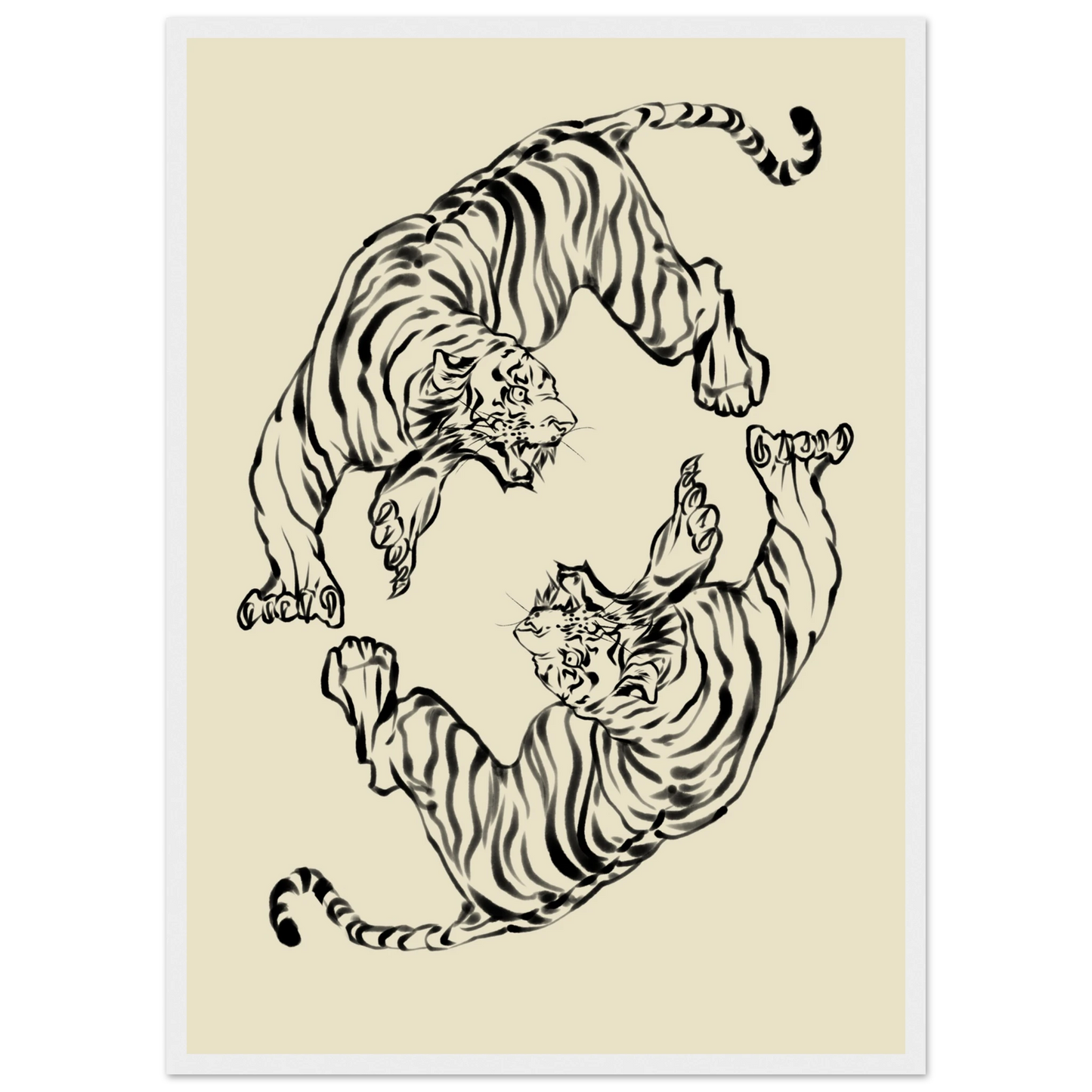 Twice as nice art print in a Black frame size 21x29.7 cm / 8x12" affordable wall art by Art Aunty NZ