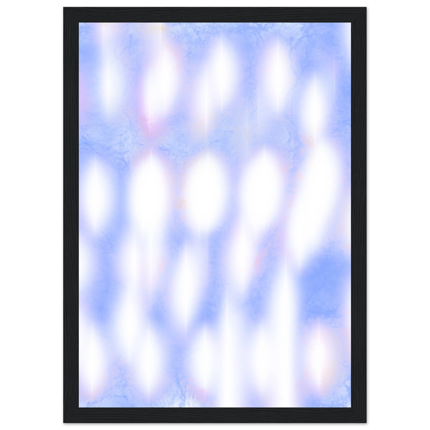 Azure 1 art print in a Black frame size 21x29.7 cm / 8x12" affordable wall art by Art Aunty NZ