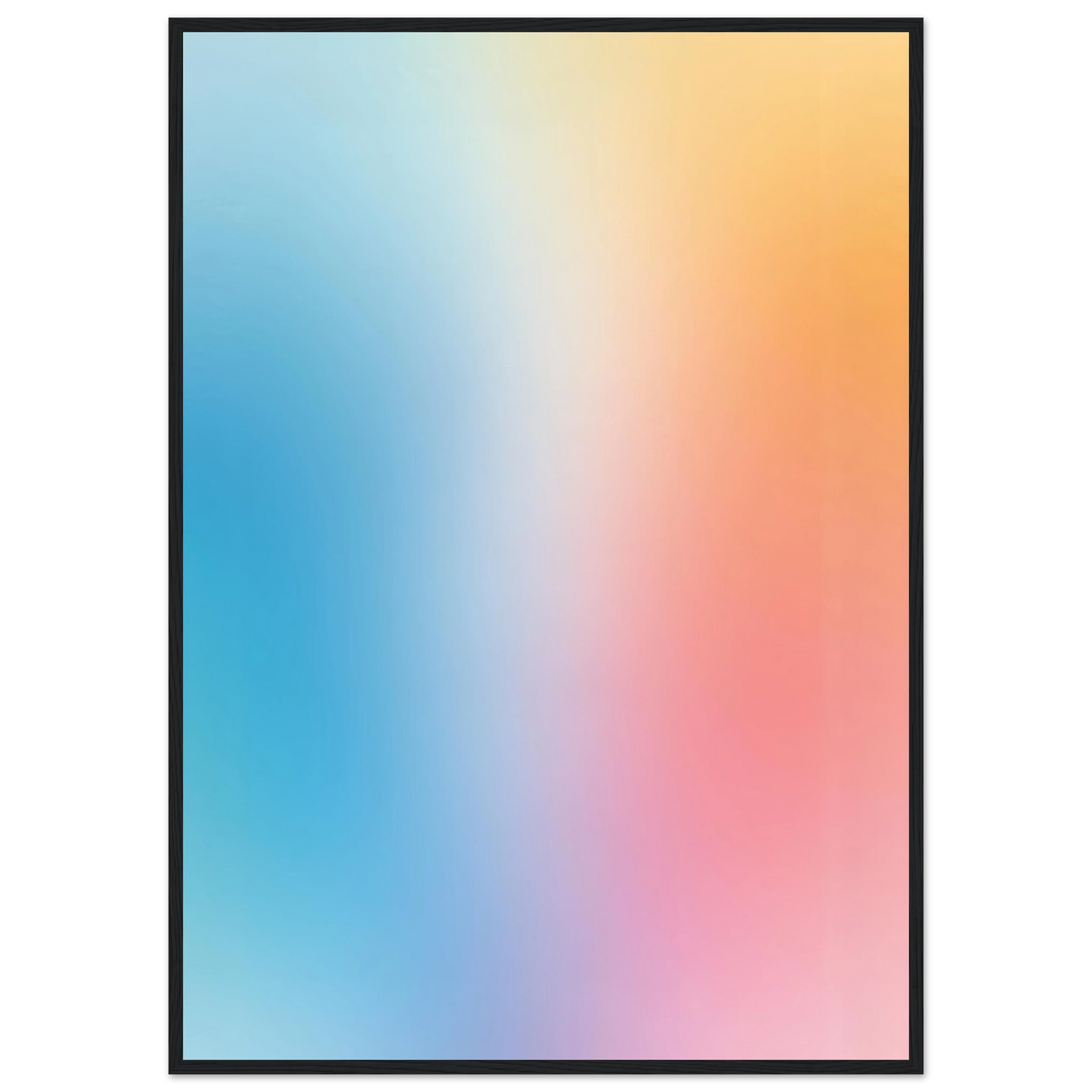 Rise art print in a Black frame size 21x29.7 cm / 8x12" affordable wall art by Art Aunty NZ