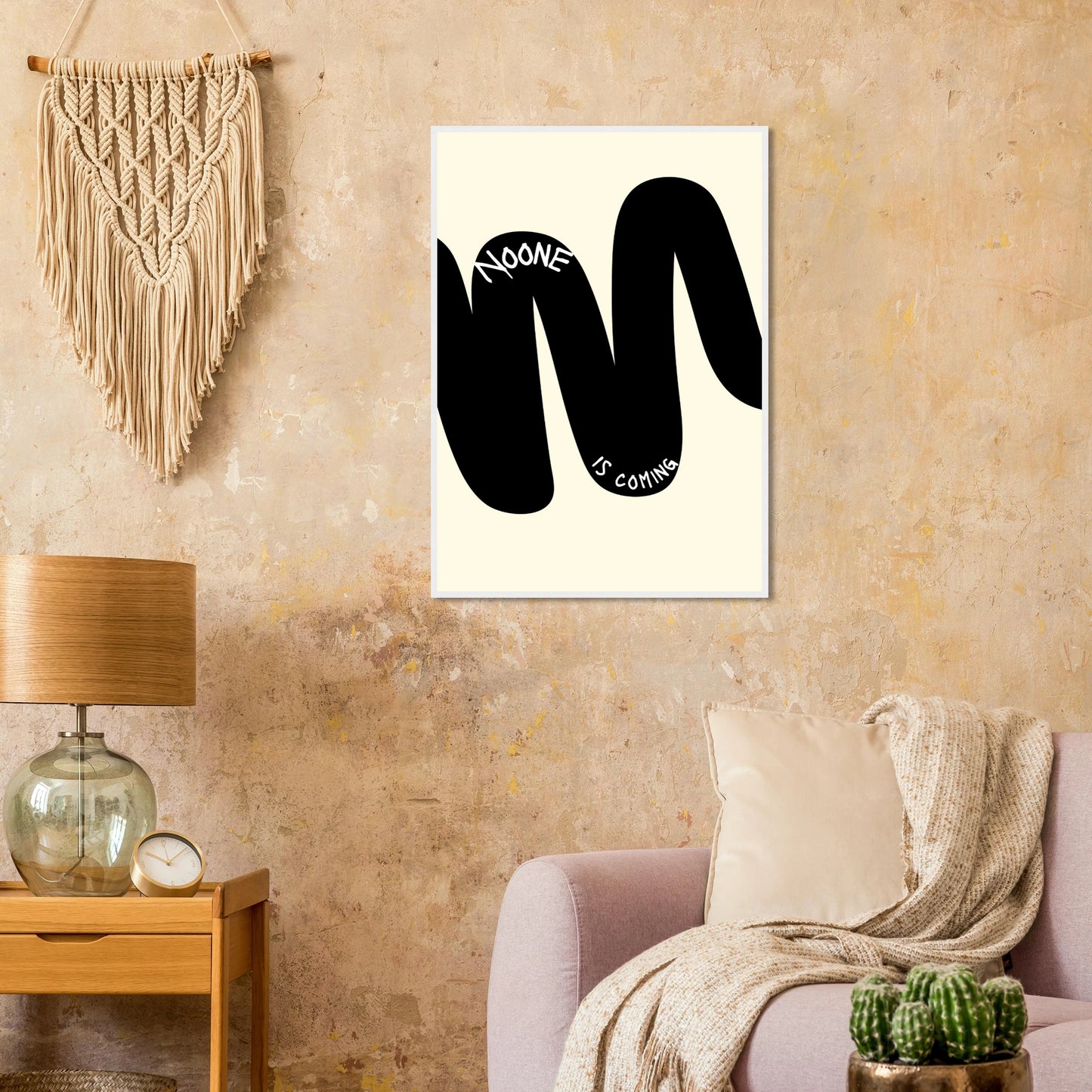 Noone is coming minimalist abstract print by anya trut customize your framed wall art today art print in a  size  affordable wall art by Art Aunty NZ
