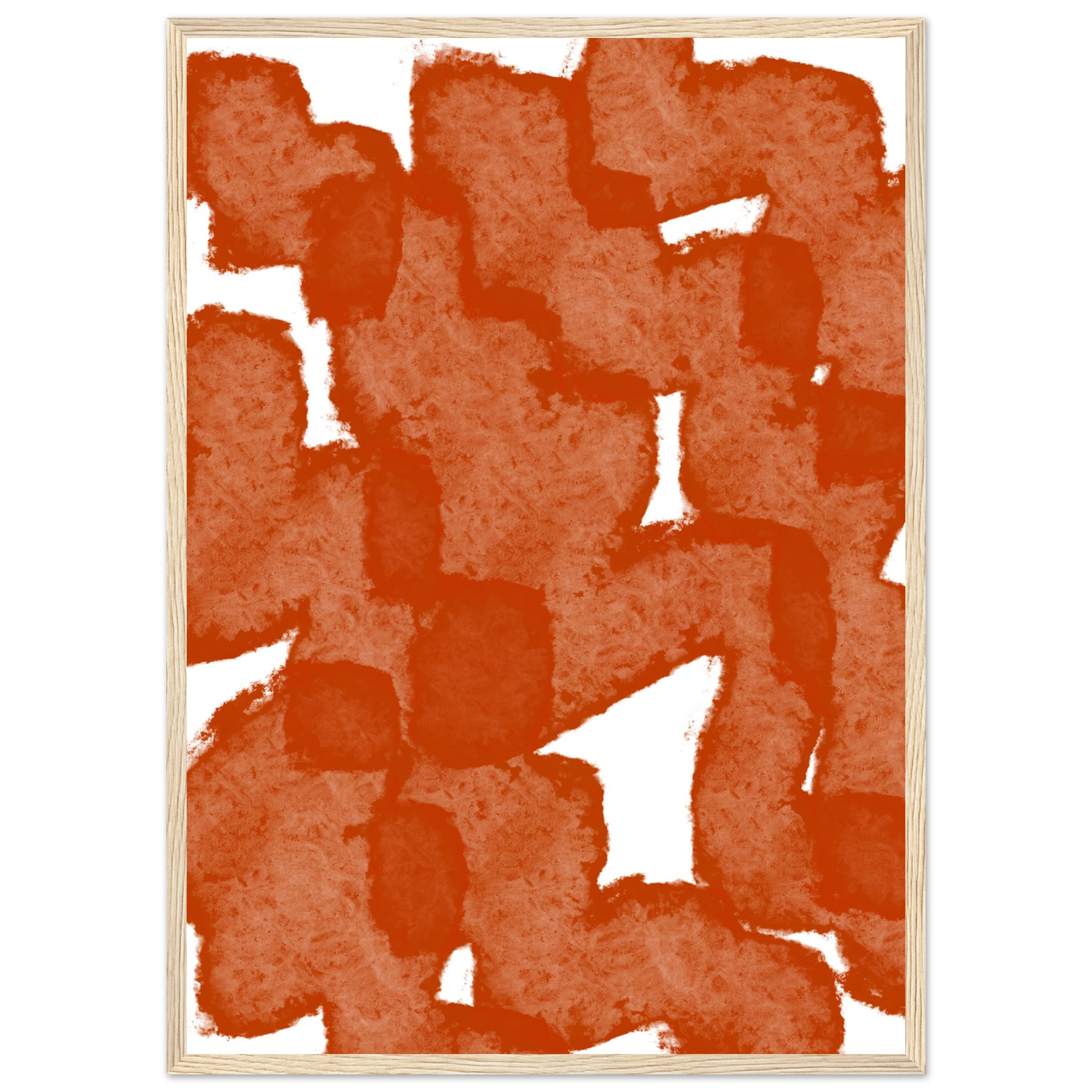 Autumn art print in a Wood frame size 21x29.7 cm / 8x12" affordable wall art by Art Aunty NZ