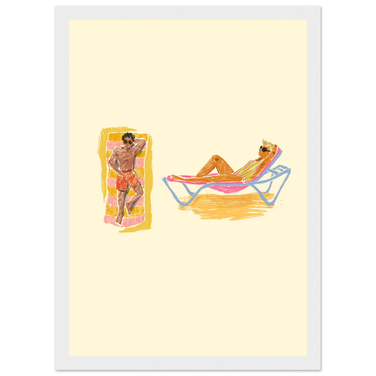 Day for it one art print in a Black frame size A1 (59.4 x 84.1  cm) affordable wall art by Art Aunty NZ