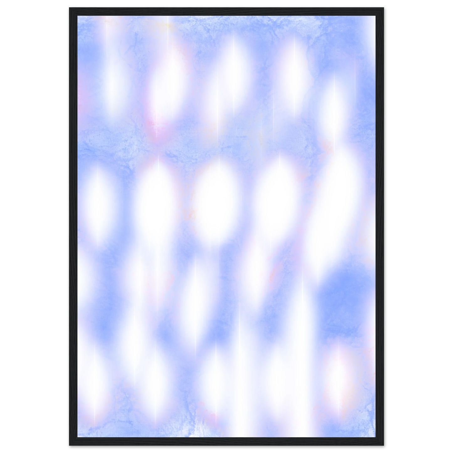 Azure 1 art print in a Black frame size A1 (59.4 x 84.1  cm) affordable wall art by Art Aunty NZ