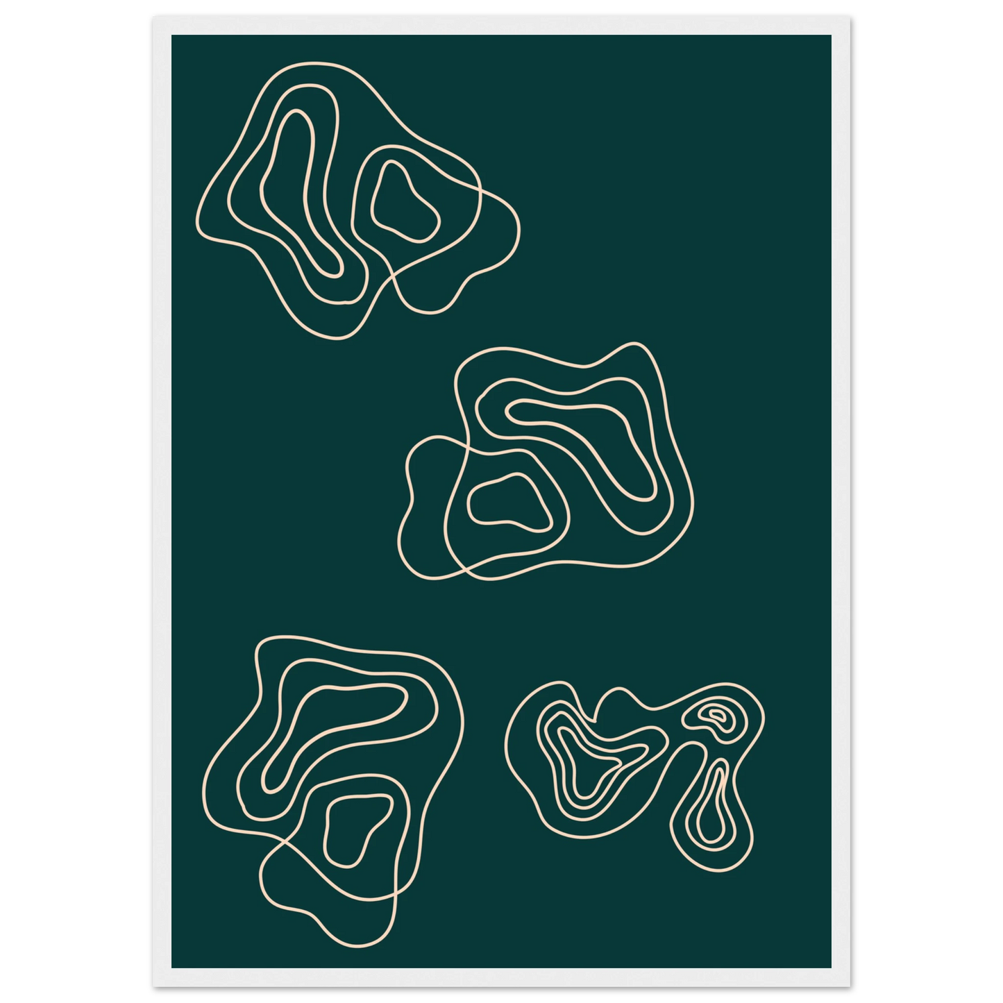 Telling art print in a White frame size A1 (59.4 x 84.1  cm) affordable wall art by Art Aunty NZ