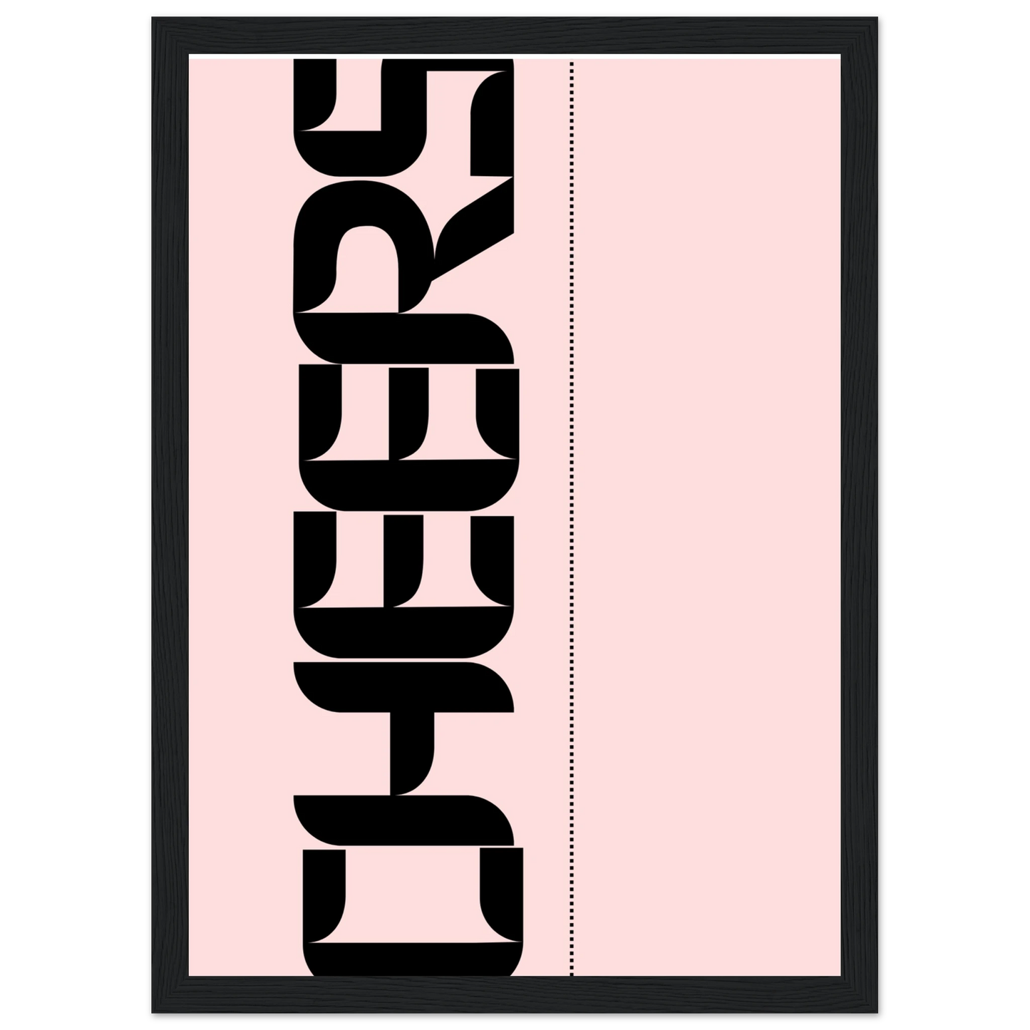 Blush 1 art print in a White frame size A2 (42 x 59.4  cm) affordable wall art by Art Aunty NZ